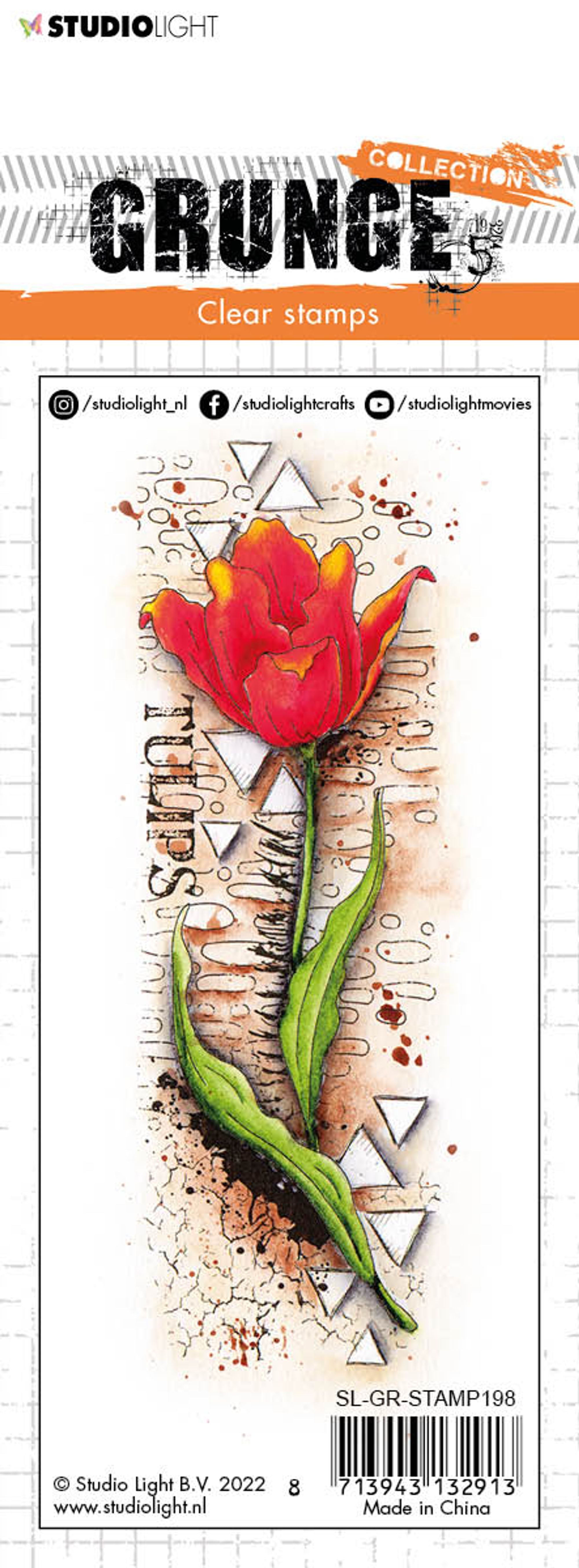 SL Clear Stamp Tulip Grunge Collection 148x52,2x3mm 1 PC nr.198
