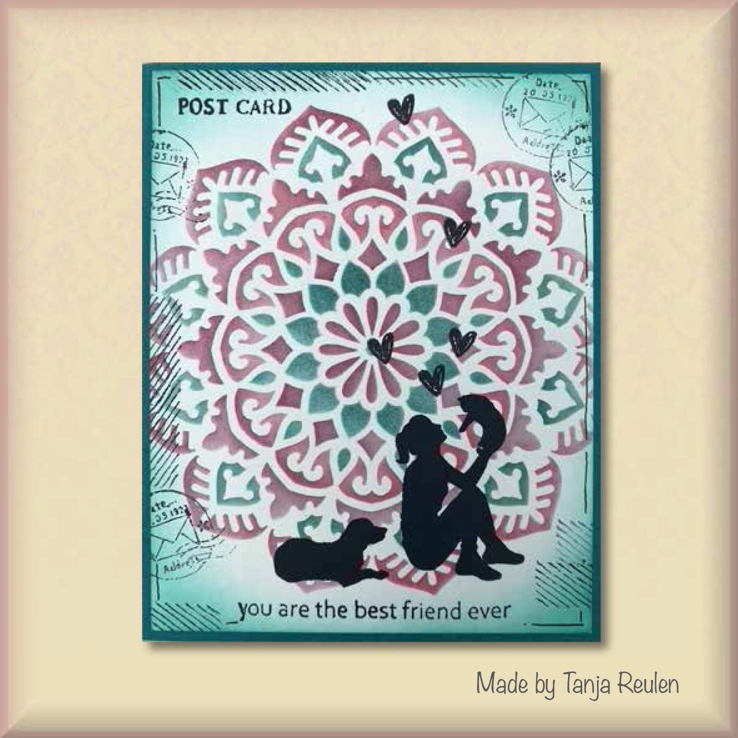 Nellie's Choice Texture Clear Stamp Post