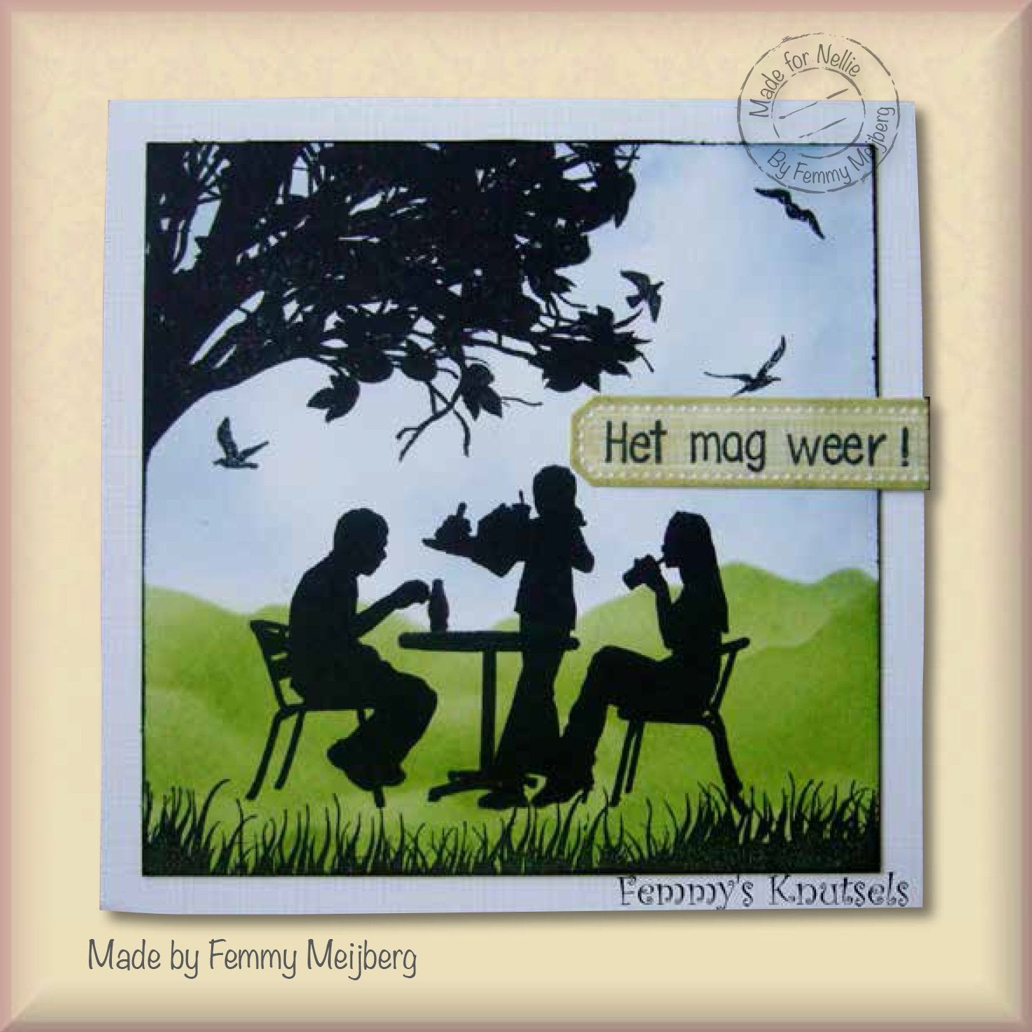 Nellie's Choice Clear Stamp Silhouette Teenagers Series Terrace