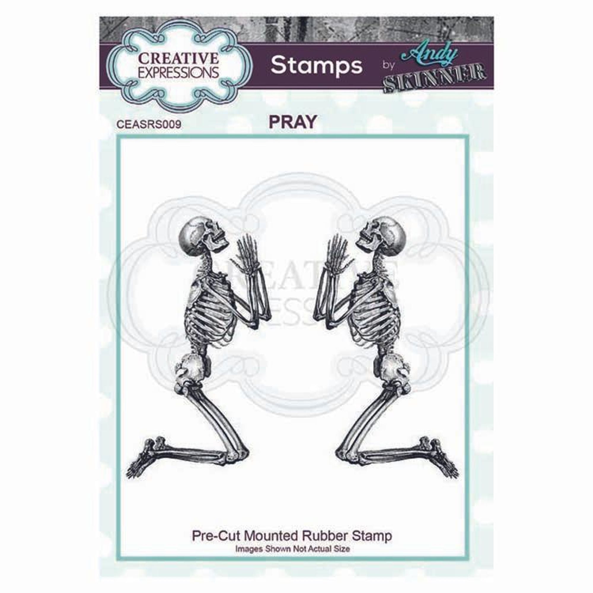 Creative Expressions  Pre Cut Rubber Stamp by Andy Skinner Pray