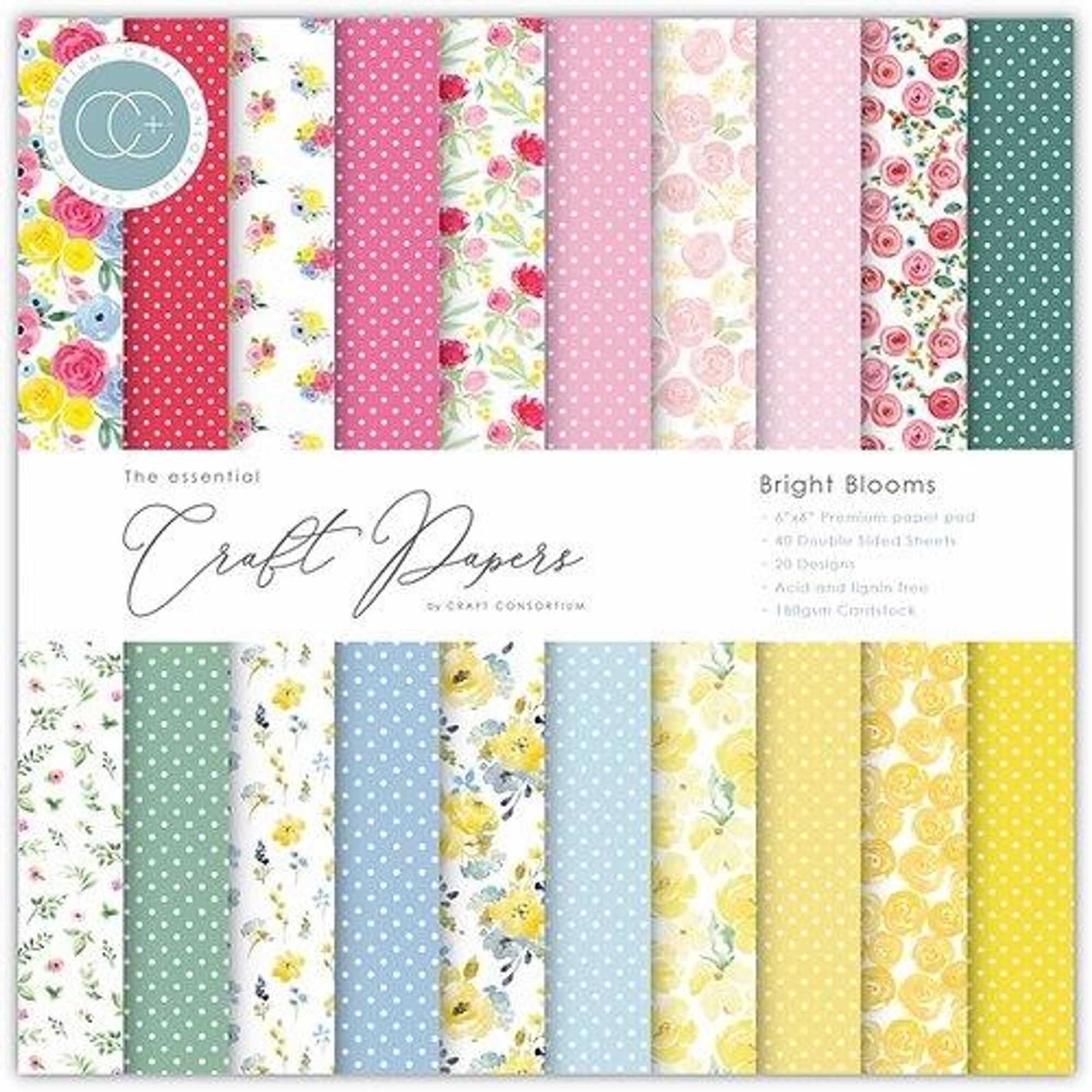 Bright Blooms 6x6 Premium Paper Pad