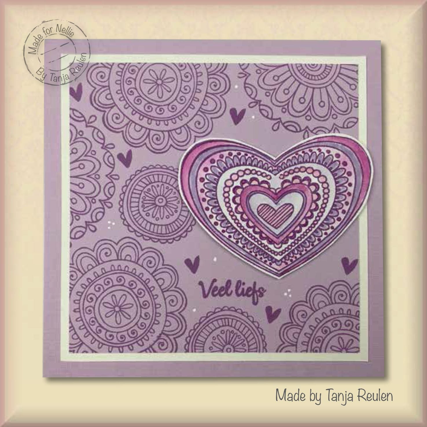 Nellie's Choice Clear Stamp Mandalas Paisley Butterfly