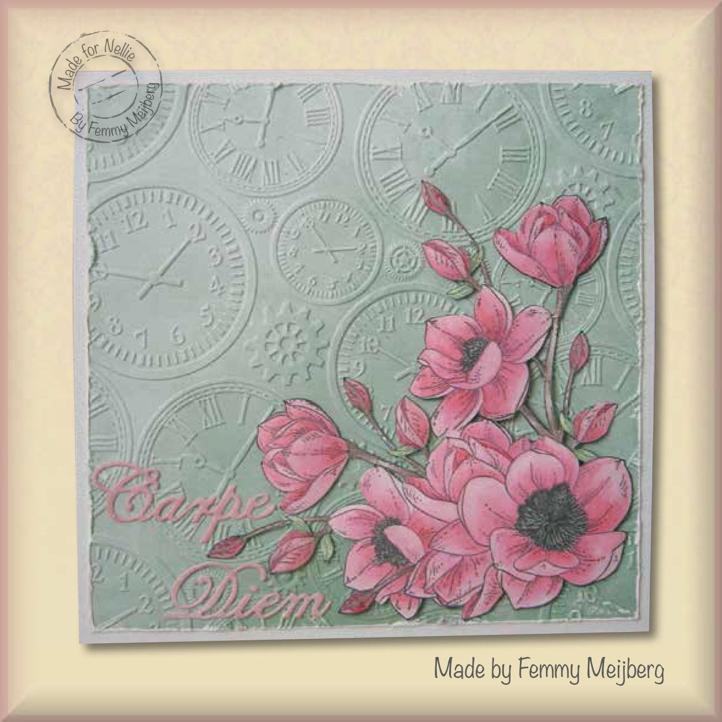 Clear Stamps Flowers Blooming Branch Magnolia
