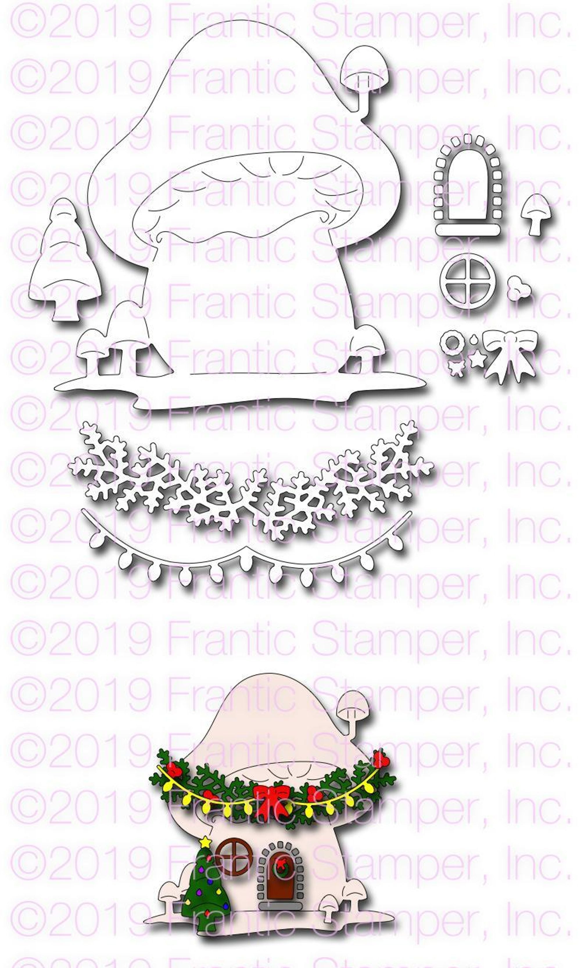 Frantic Stamper Precision Die - Gnome Home