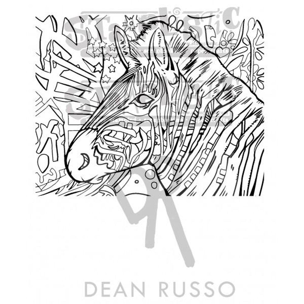 Zebra Rubber Stamp Dean Russo