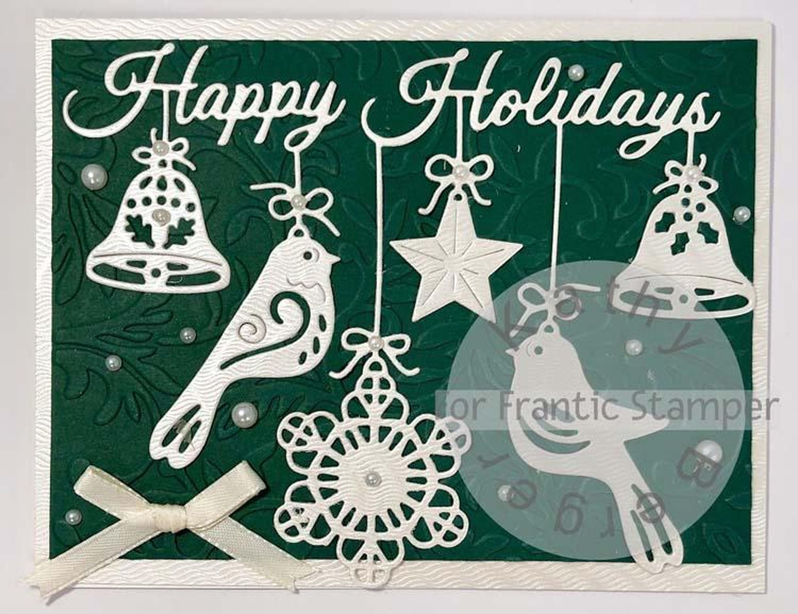 Frantic Stamper Precision Die - Folk Art Happy Holidays