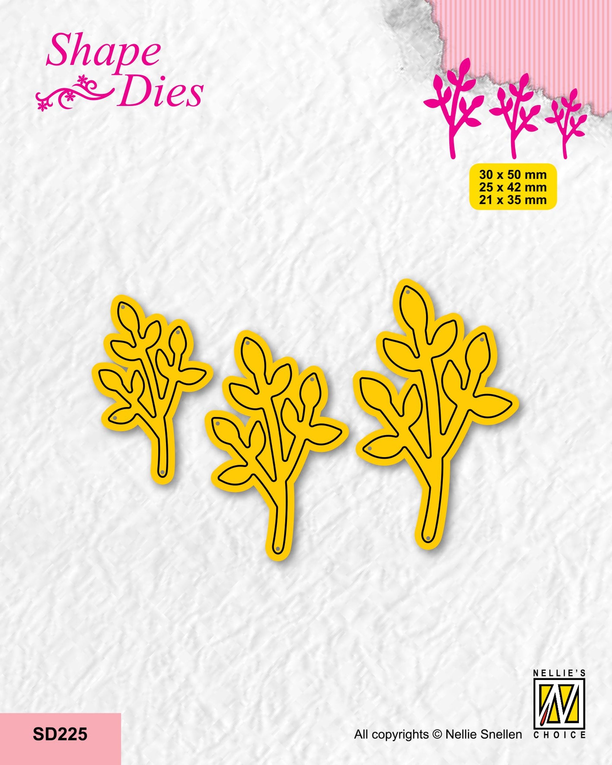 Nellie's Choice Shape Die - Set Of 3 Branches-4