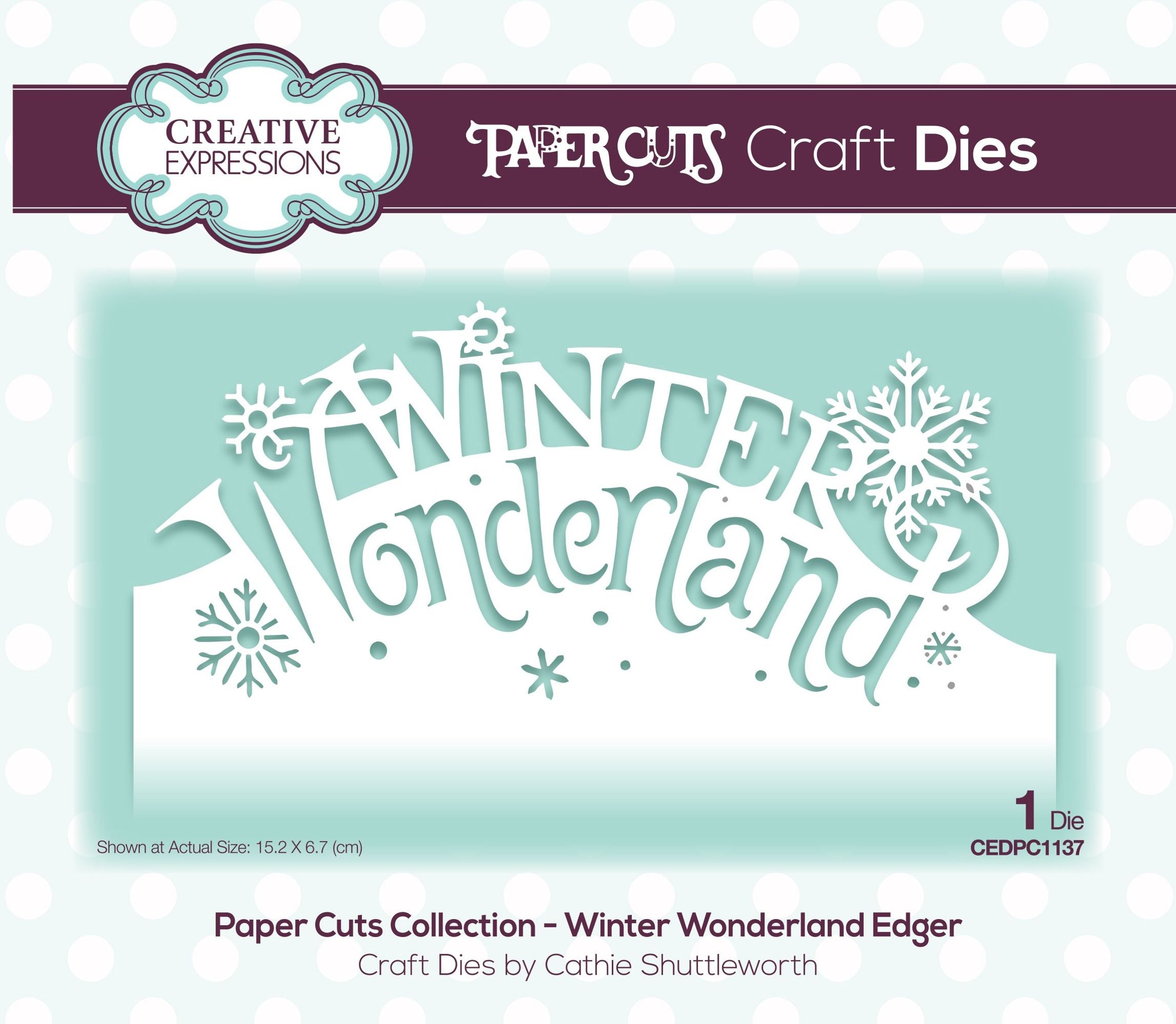 Paper Cuts Edger Winter Wonderland Craft Die