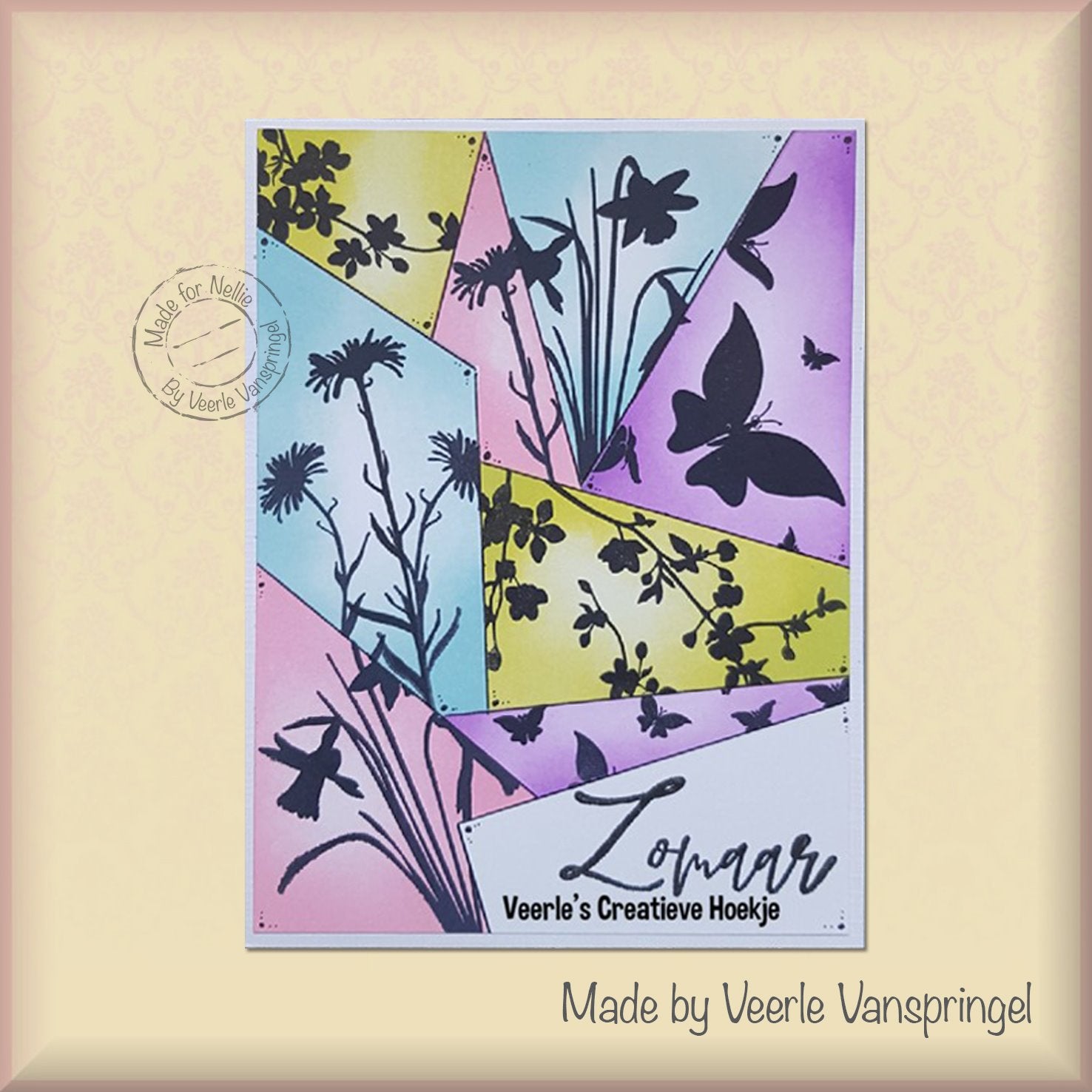 Nellie's Choice Clear Stamp Silhouette Butterflies
