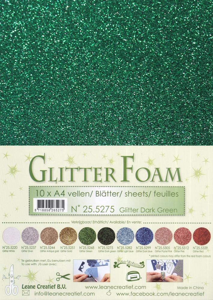 10 Glitter Foam Sheets A4