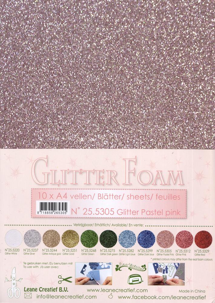 10 Glitter Foam Sheets A4