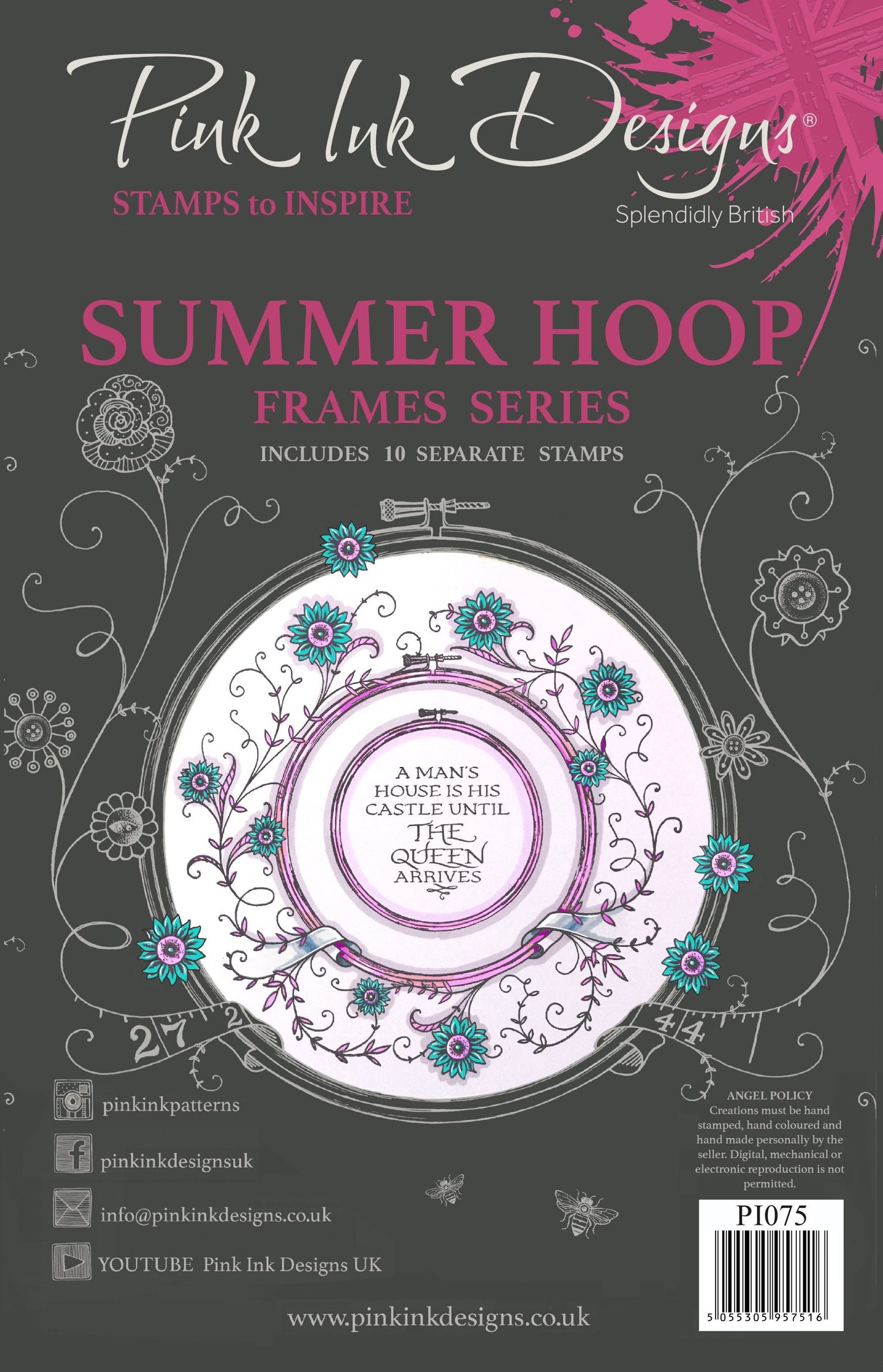 Summer Hoop A5 Clear Stamp Set