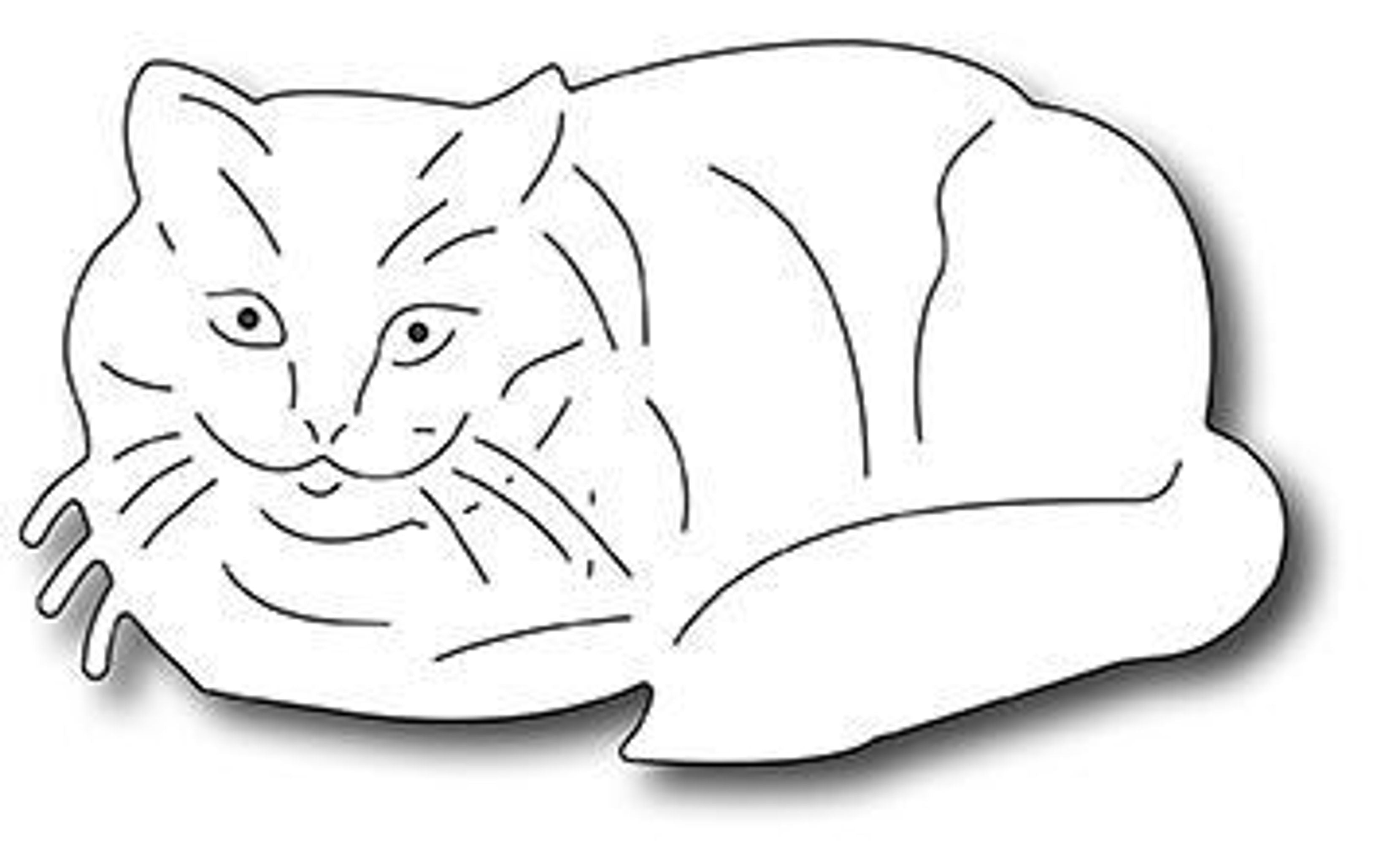 Frantic Stamper Precision Die - Resting Cat