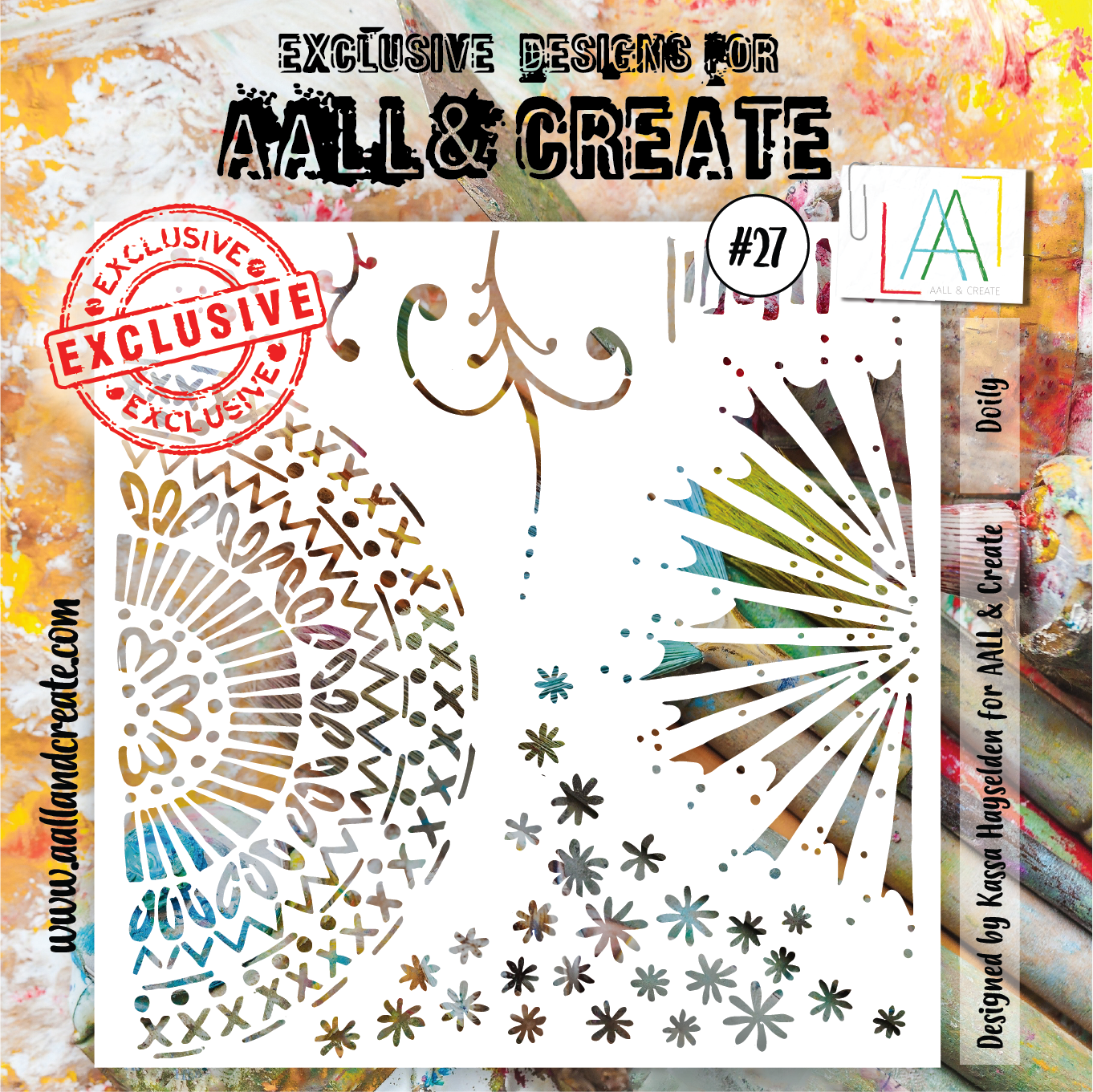 AALL and Create Stencil - 27 - Doily