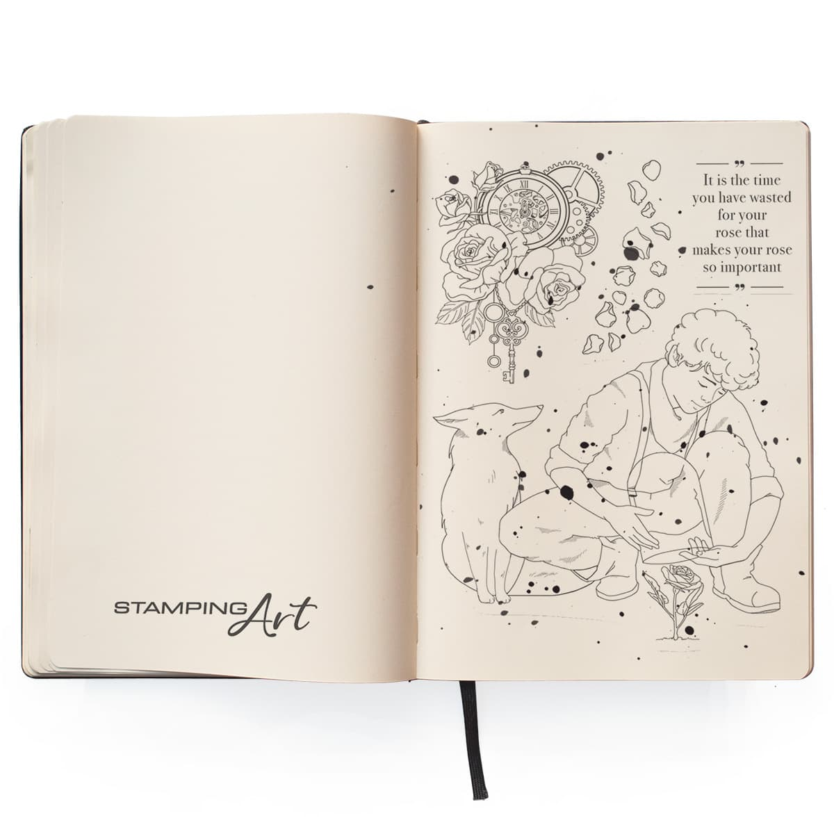 Ciao Bella Clear Stamp Set 4"x6" The Rose