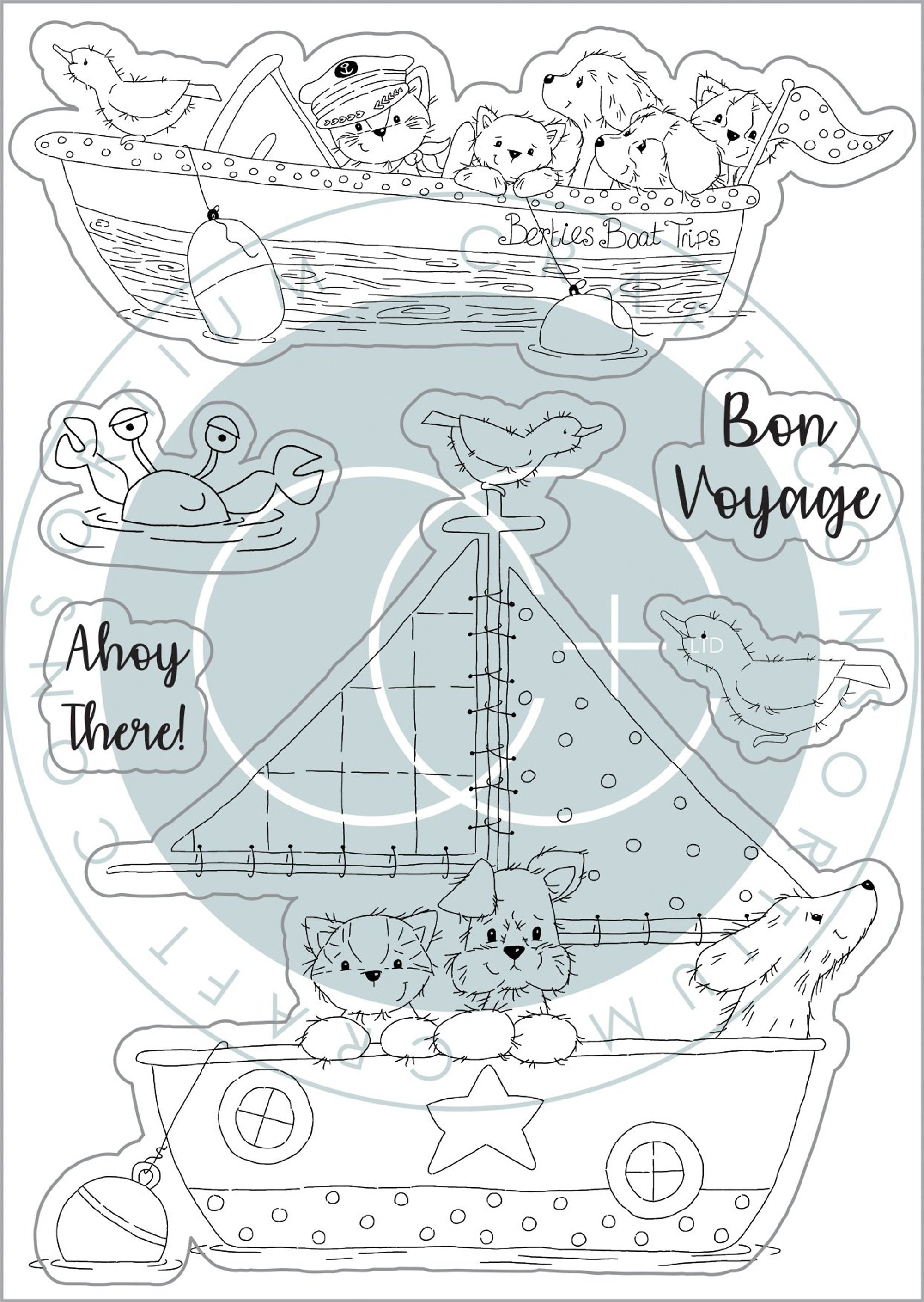 Sandy Paws - Stamp Set - Bon Voyage