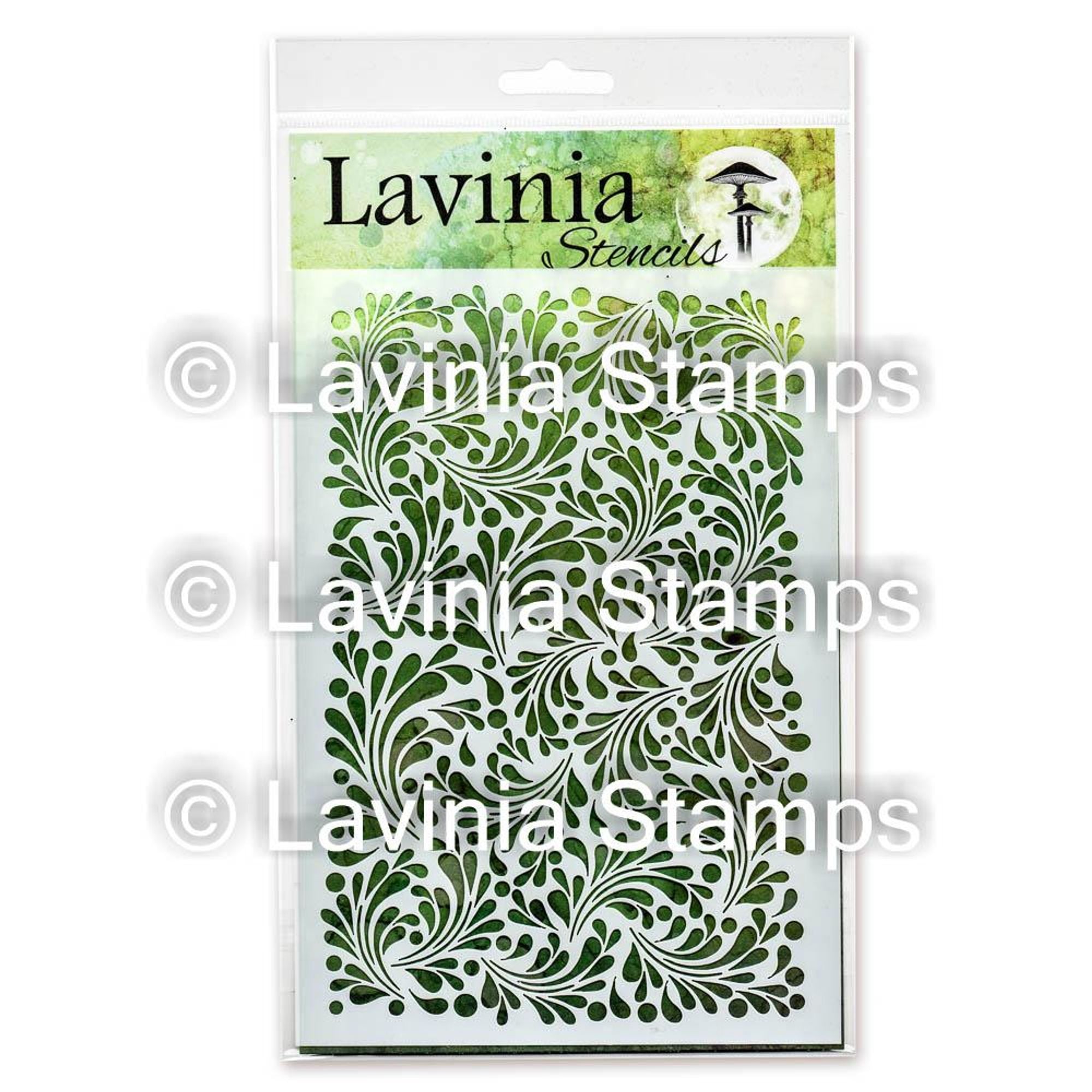 Lavinia Stencil - Feather Leaf