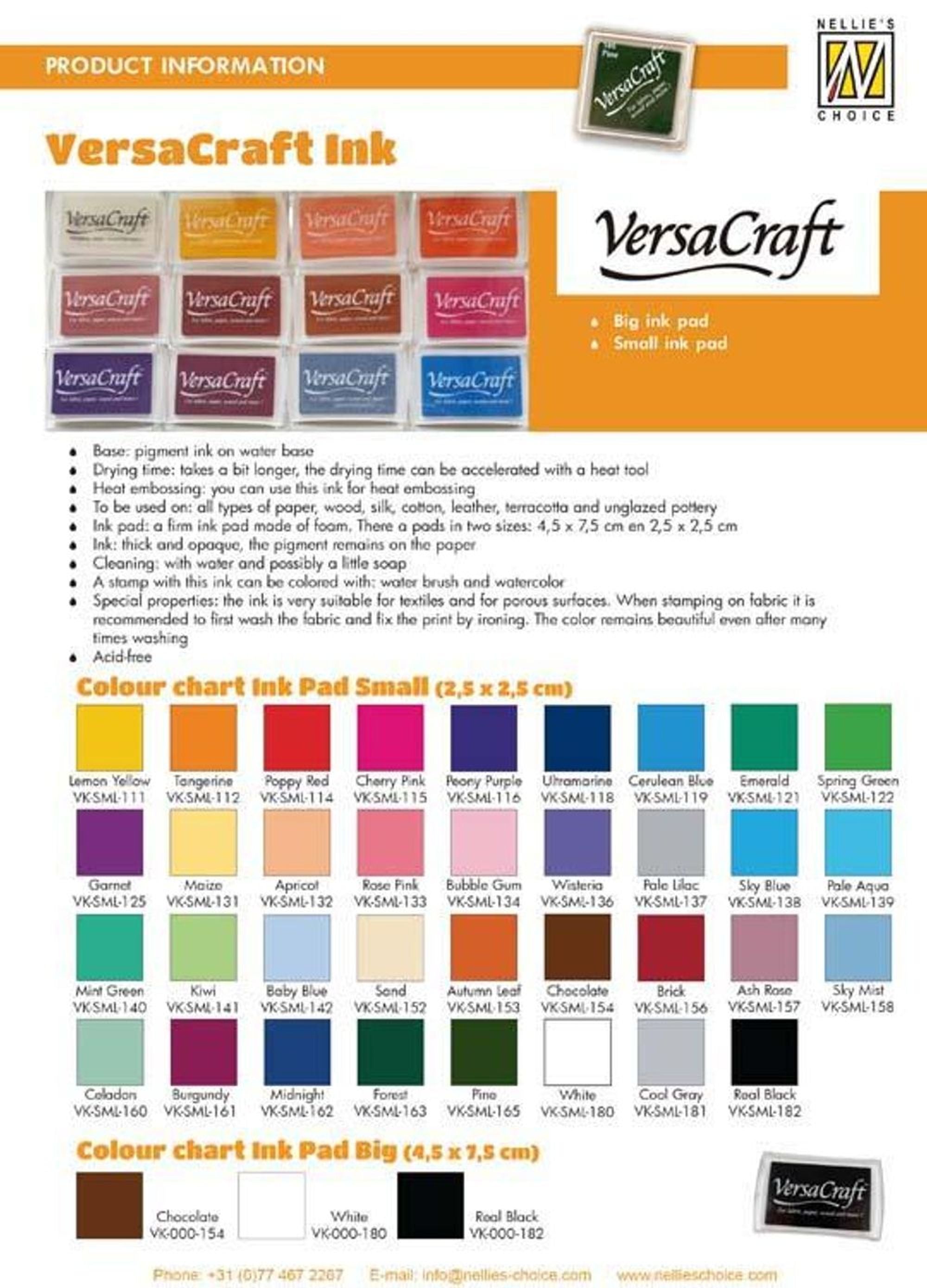 Versacraft Small Pigment Ink Pad - Cerulean Blue (119)