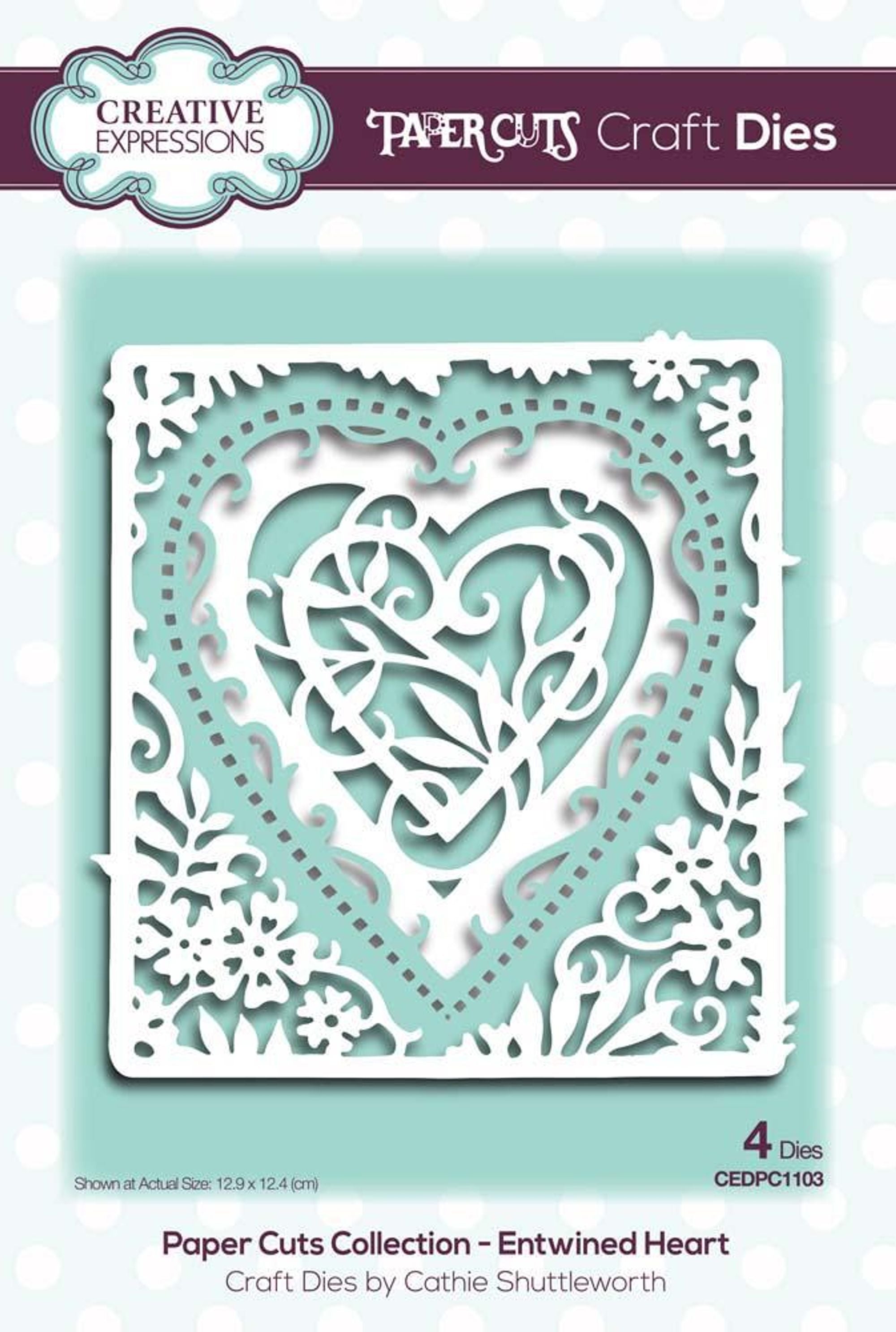 Paper Cuts Entwined Heart  Craft Die