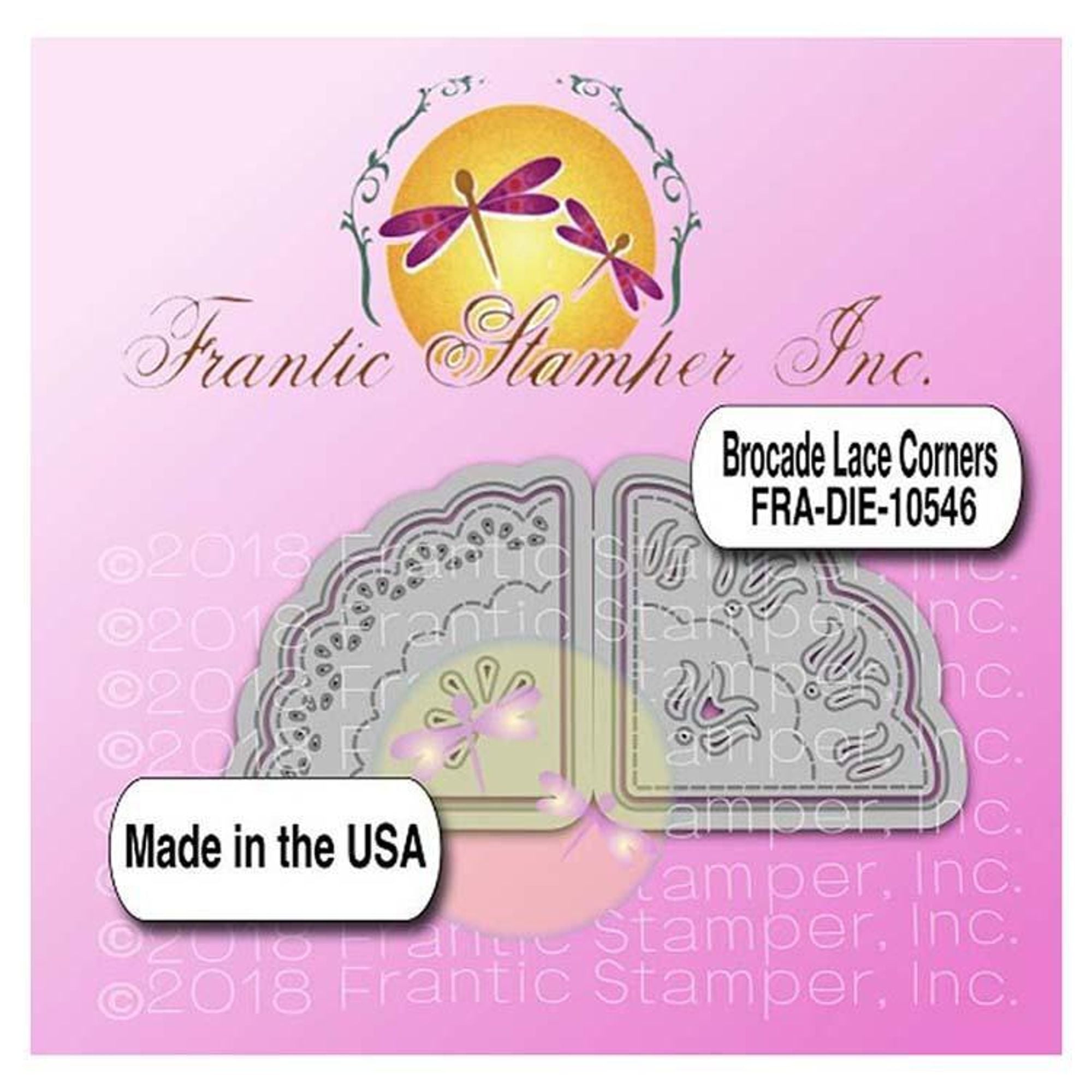 Frantic Stamper Precision Die - Brocade Lace Corners