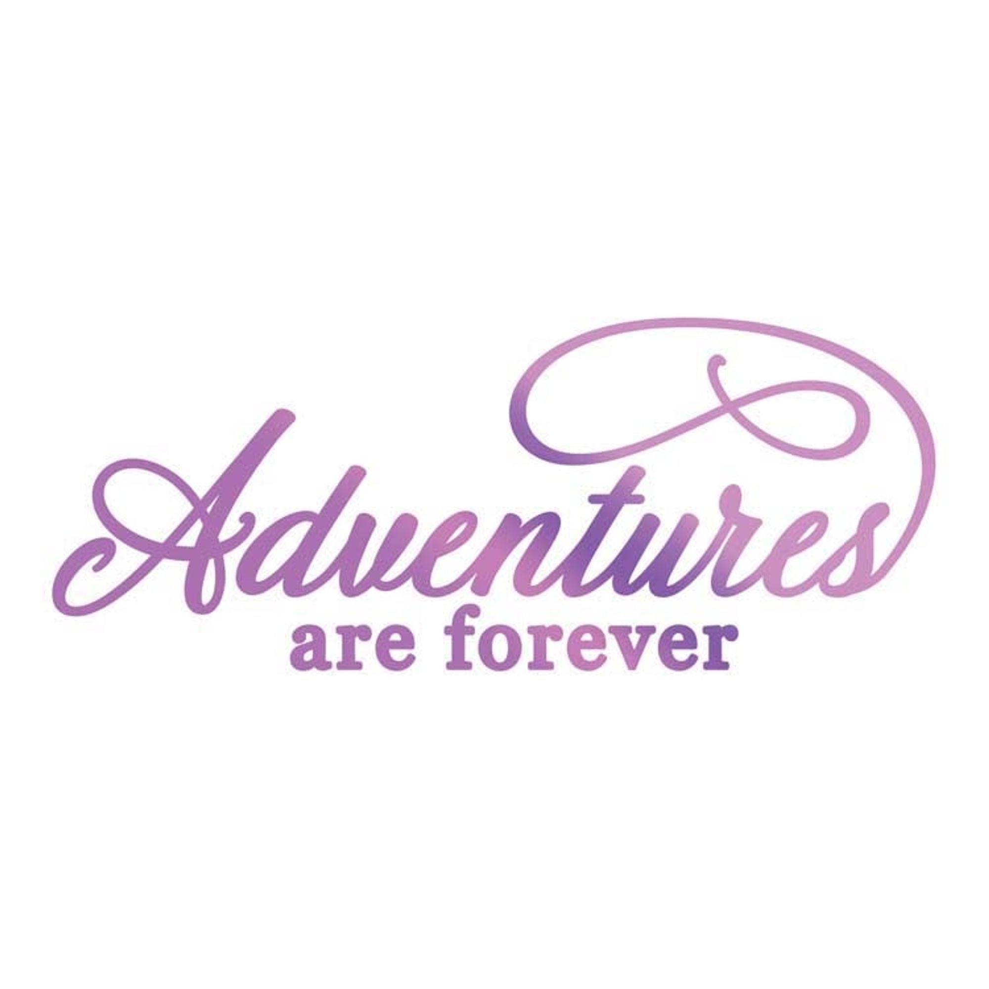 Couture Creations Hotfoil Stamp - Adventures Sentiment