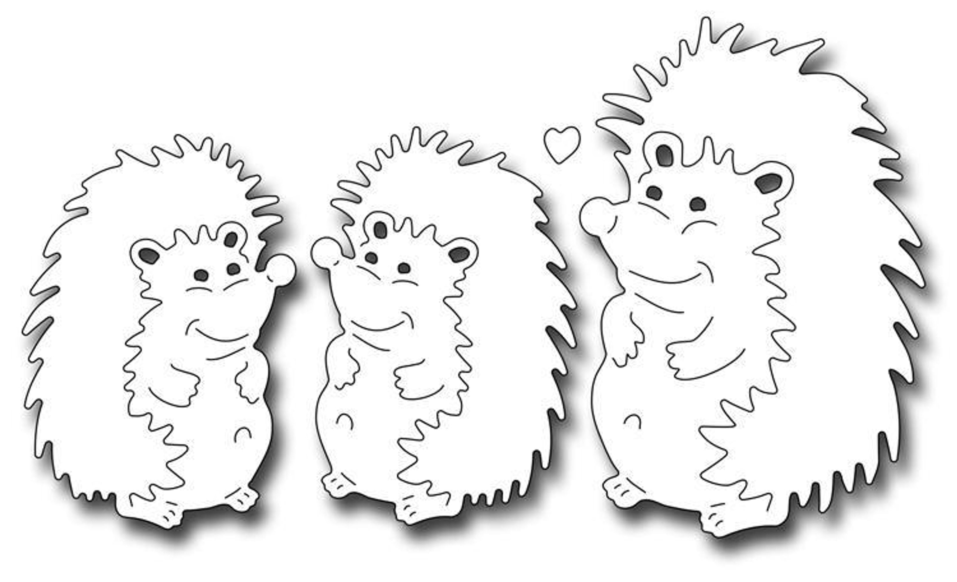 Frantic Stamper Precision Die - Mom And Baby Hedgehogs