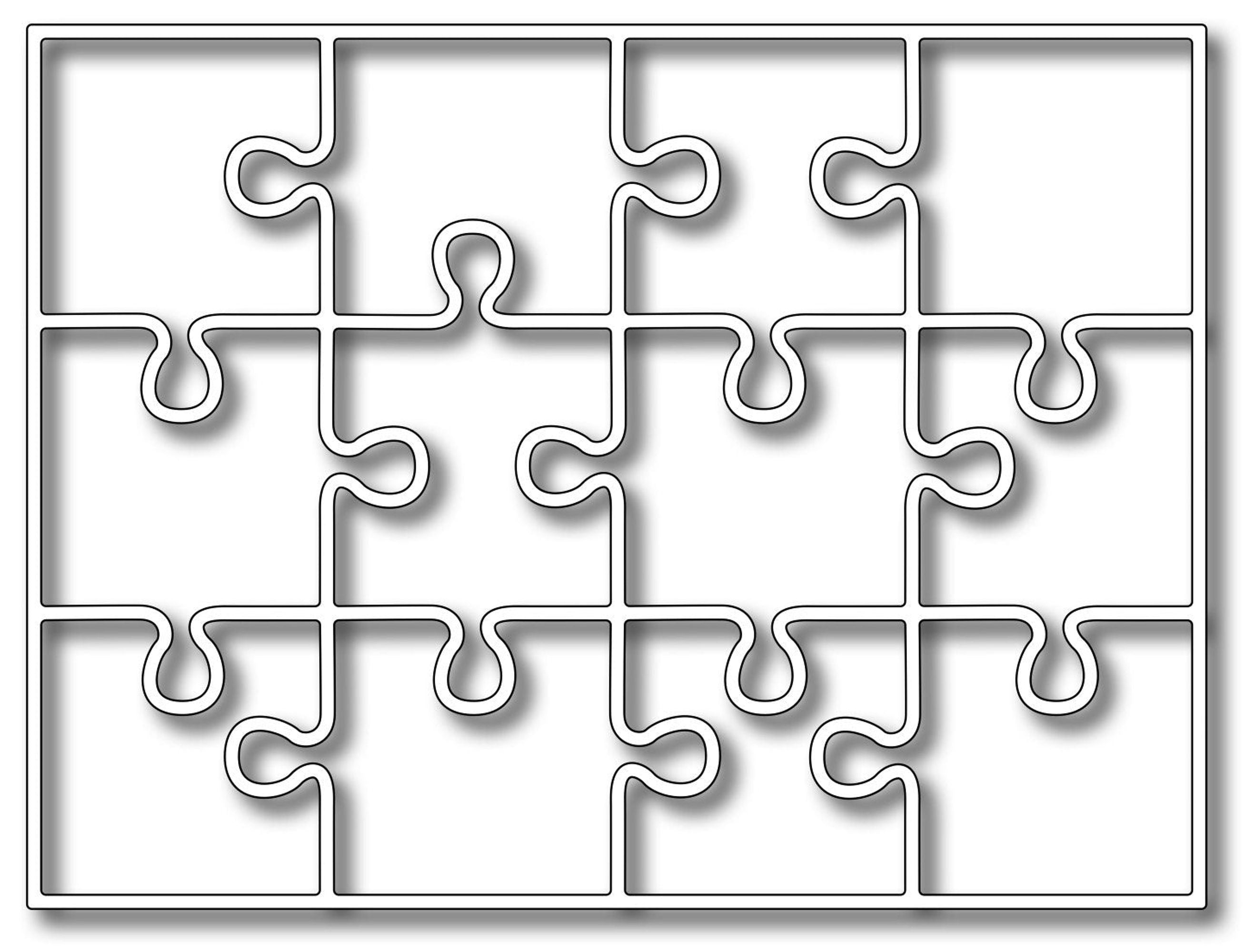 Frantic Stamper Precision Die - Twelve Piece Puzzle Panel