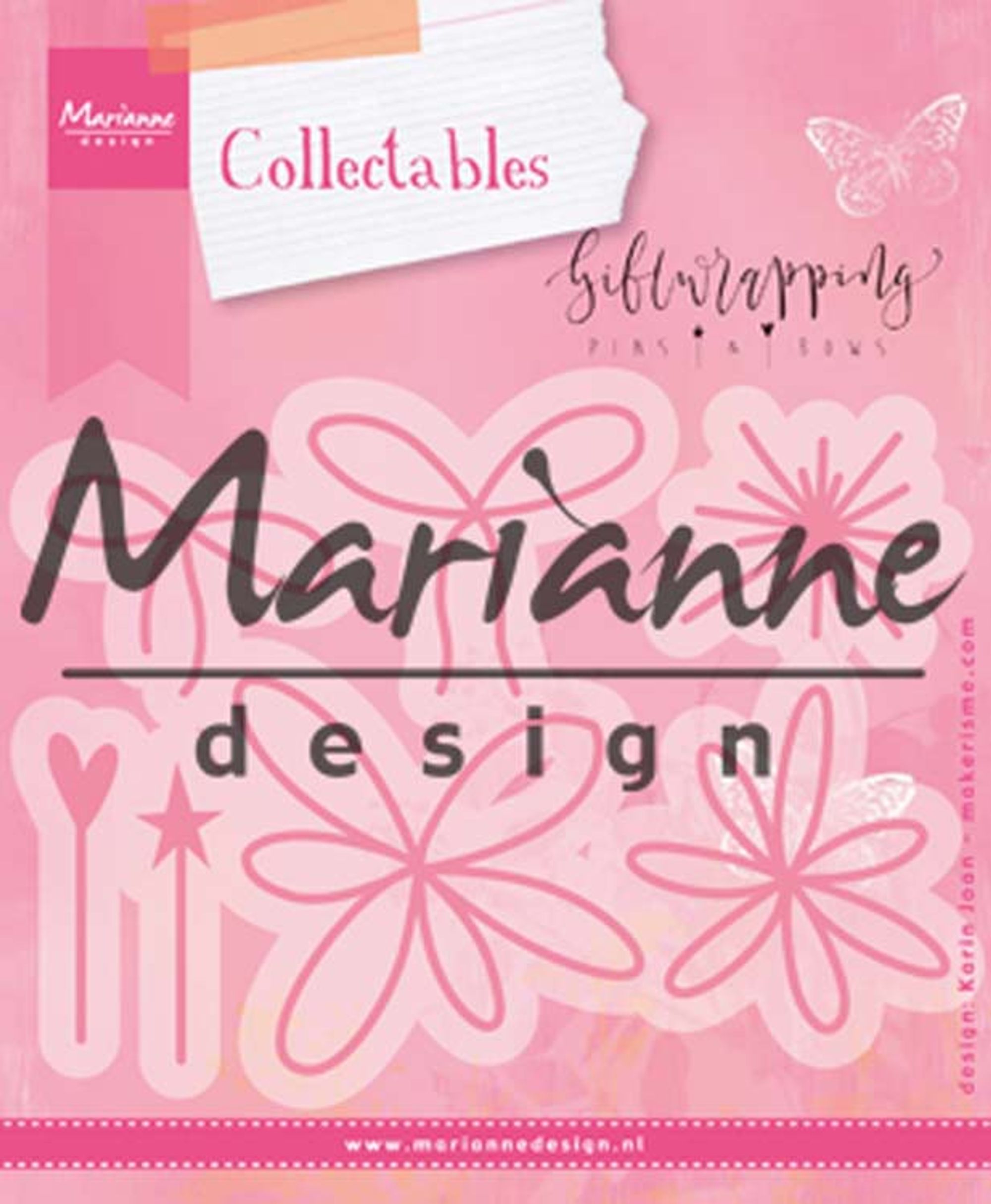 Marianne Design Collectables Giftwrapping - Karin's Pins & Bows