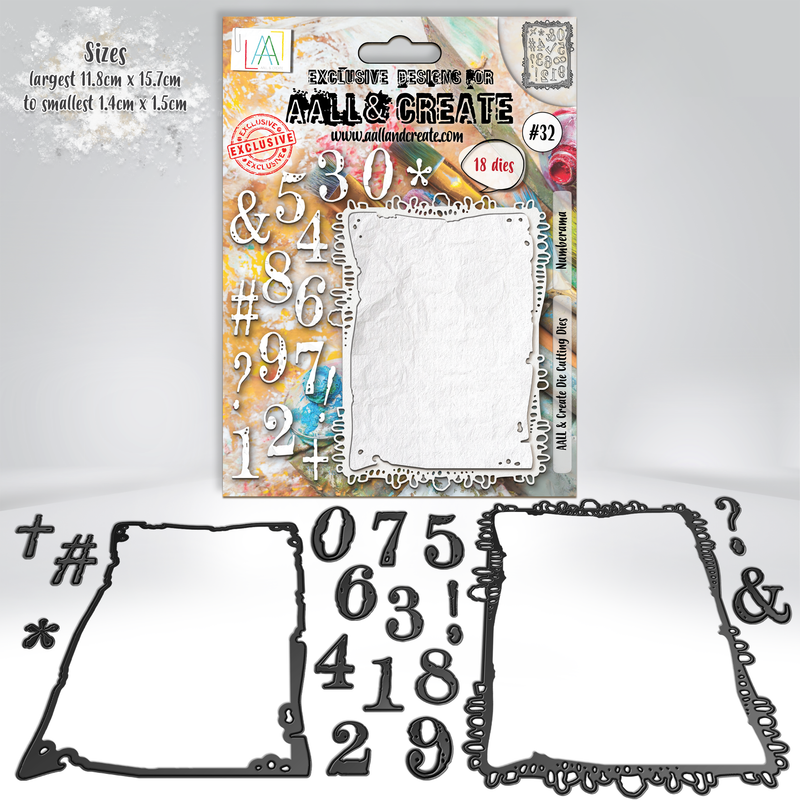 AALL and Create #32 - Die-Cutting Die Set - Numberama