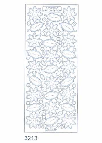 Stitch by Design Stickers - Poinsettia/Holly