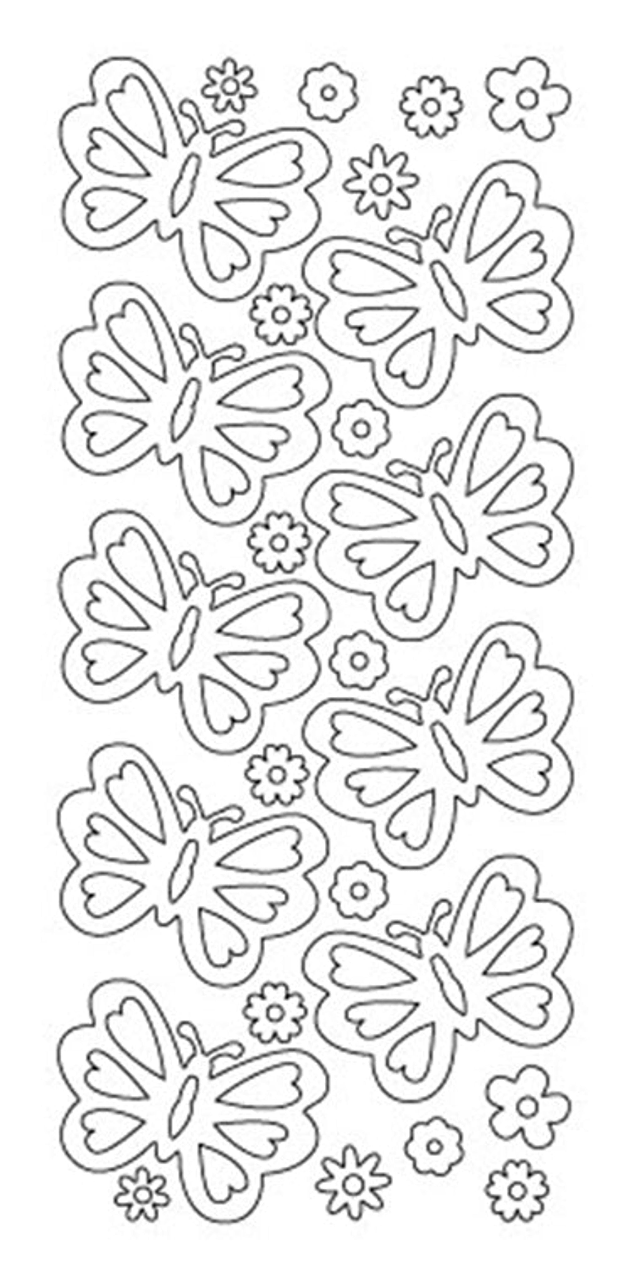 Double Sided Sticky Sticker - Butterflies