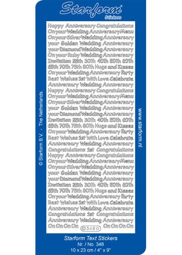 Deco Stickers - Anniversary Sayings