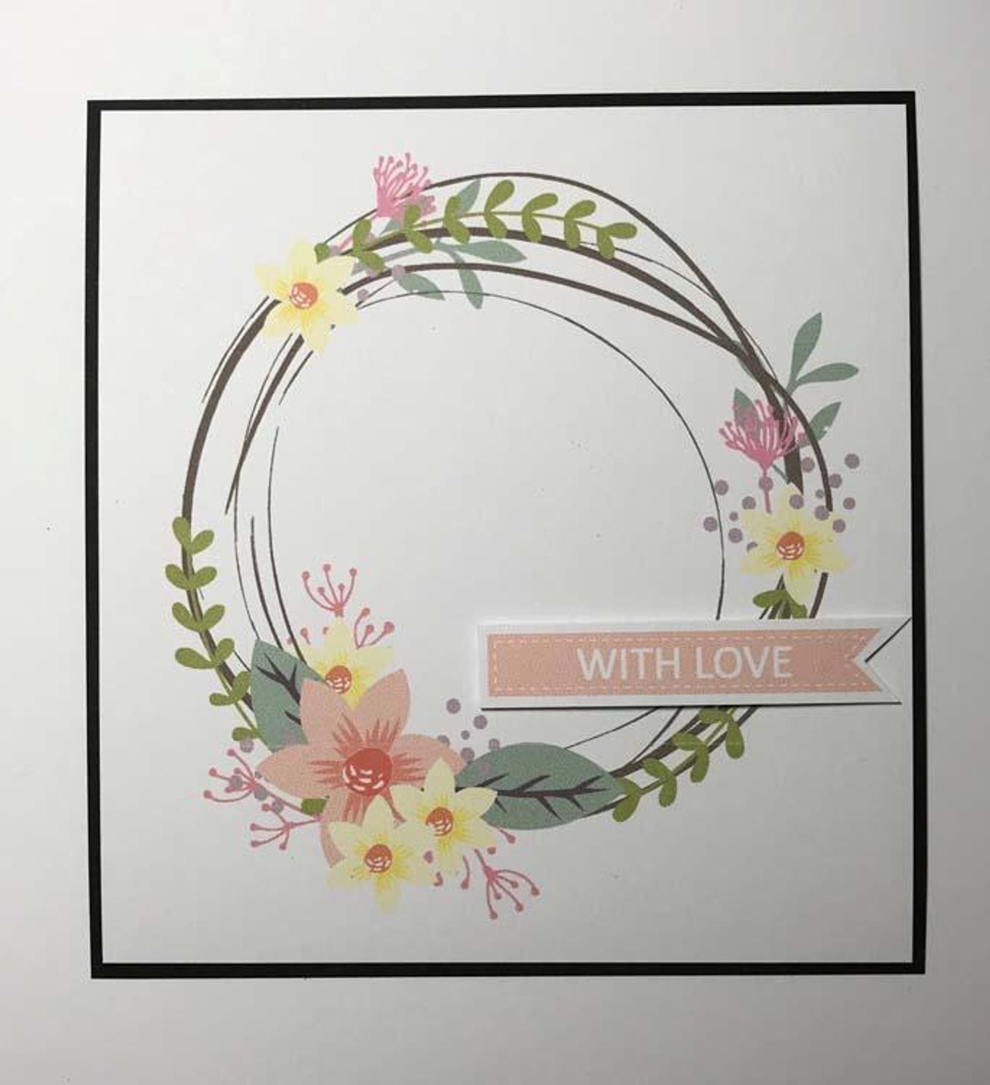 Creative Expressions Layered Summer Wreath A5 Clear Stamp Set