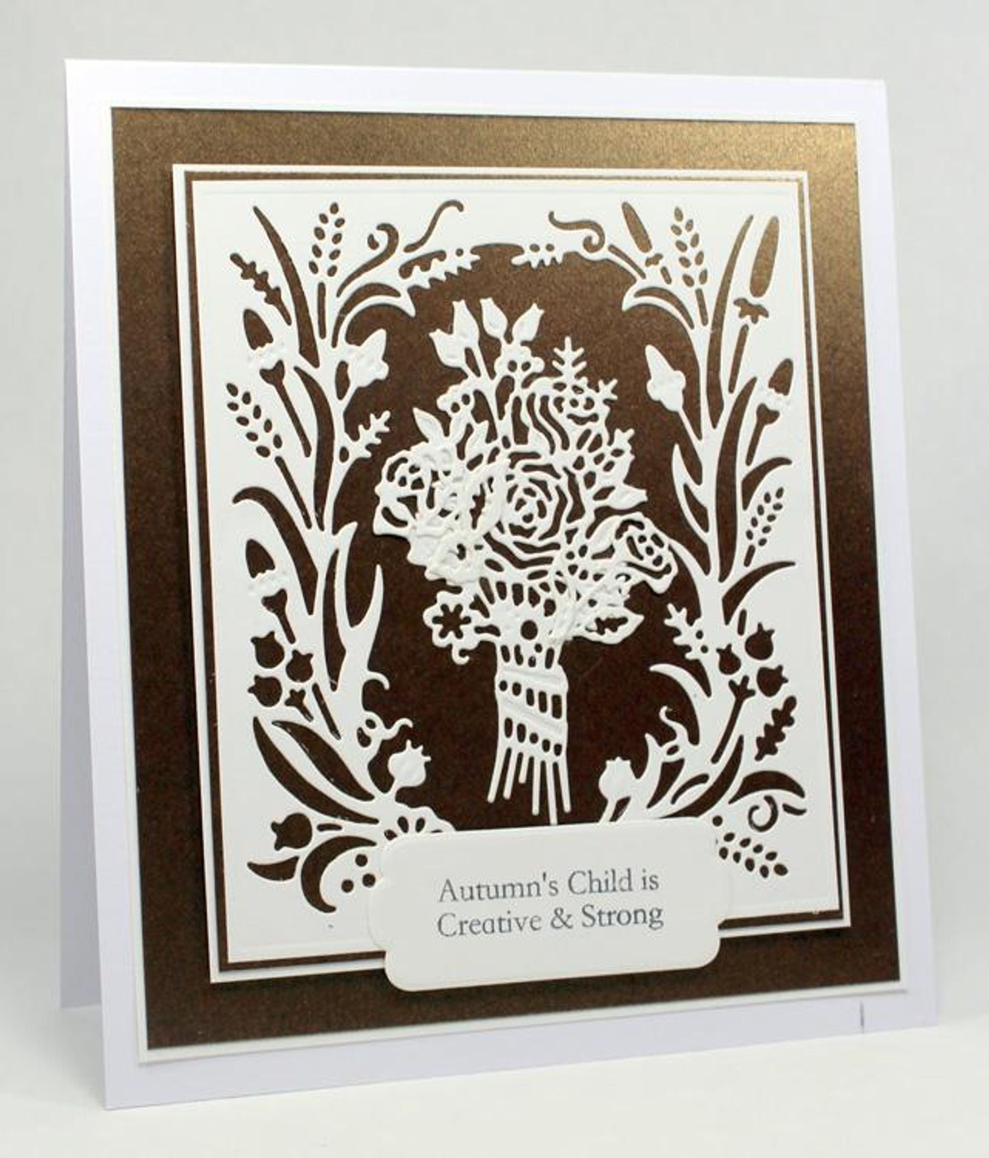 Creative Expressions: Paper Cuts Collection Autumn Posy