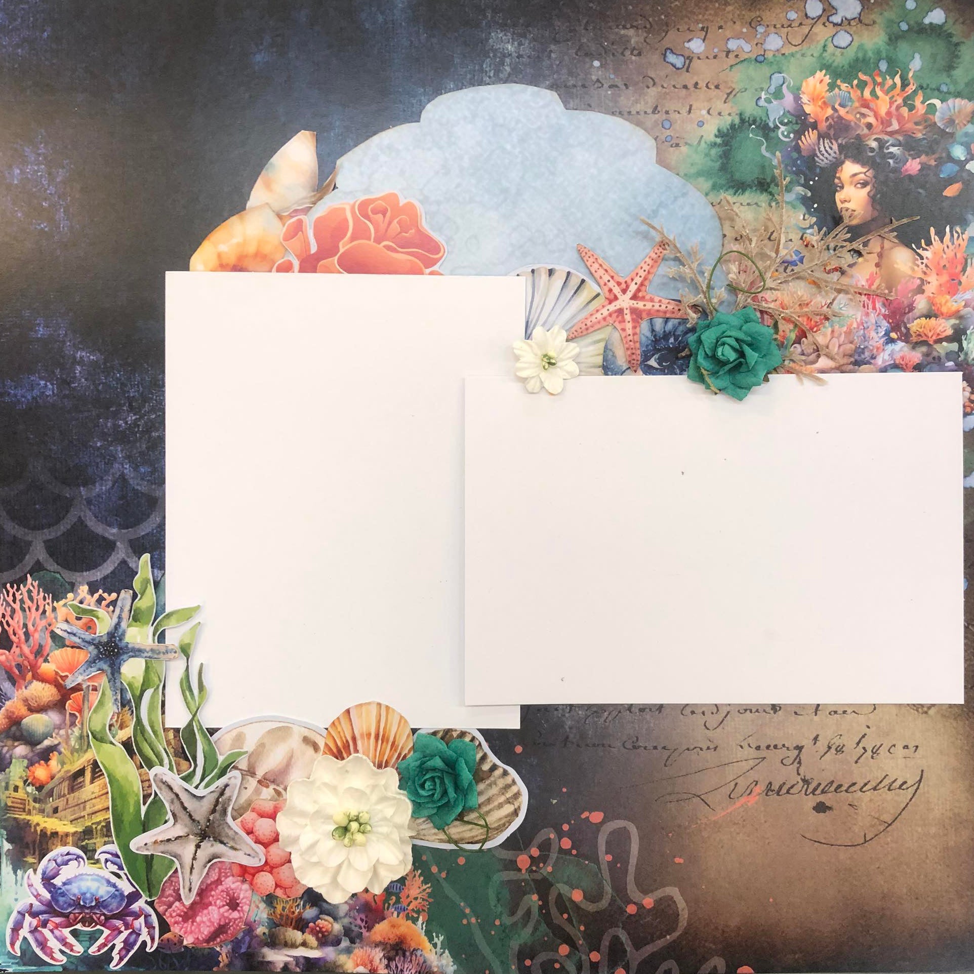 3Quarter Designs Poseidon's Kingdom 12x12 Scrapbook Collection