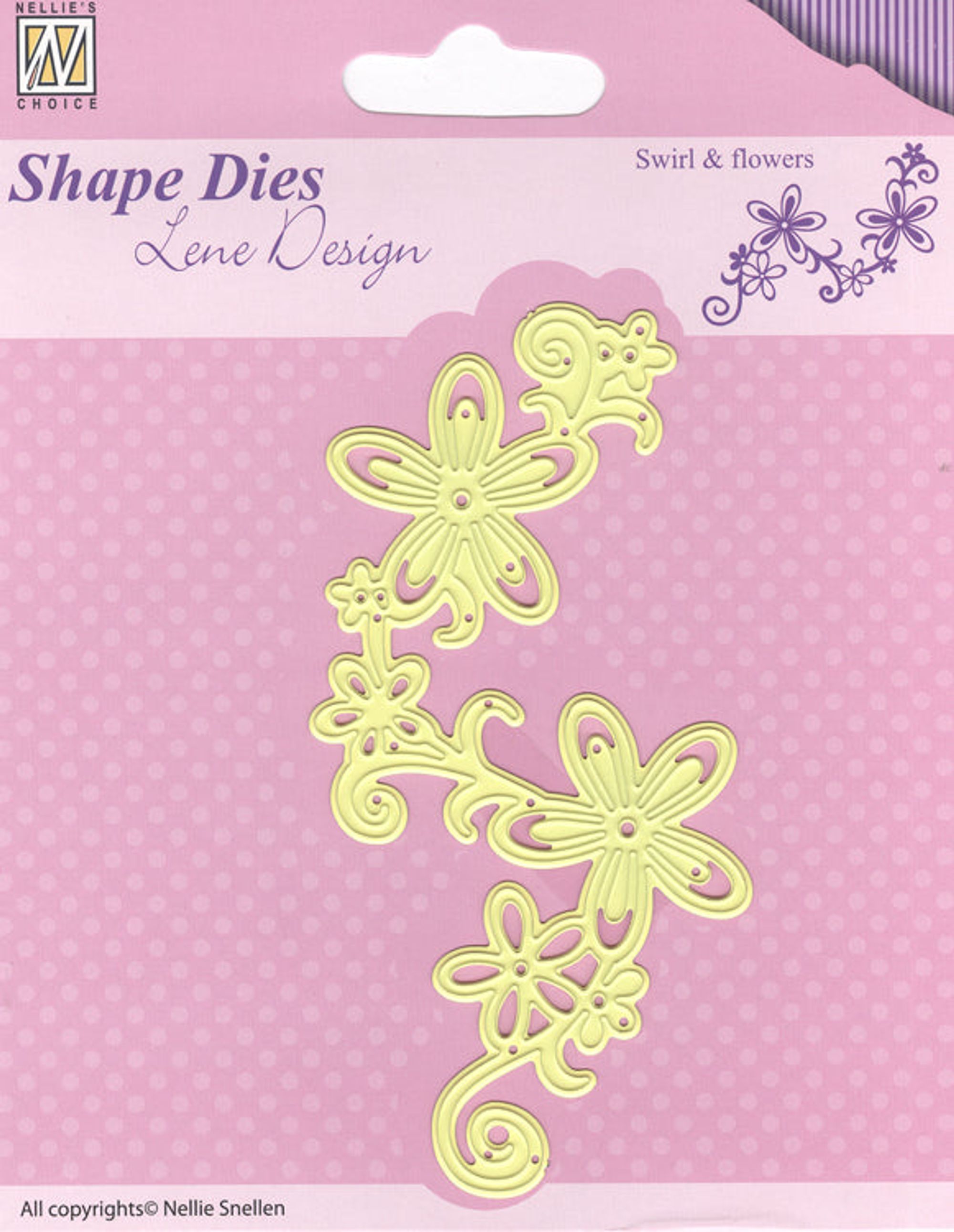Shape Die - Swirl & Flowers