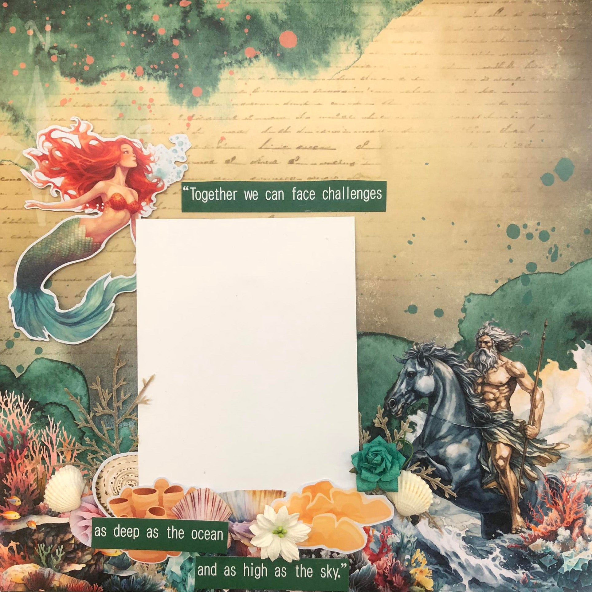 3Quarter Designs Poseidon's Kingdom 12x12 Scrapbook Collection