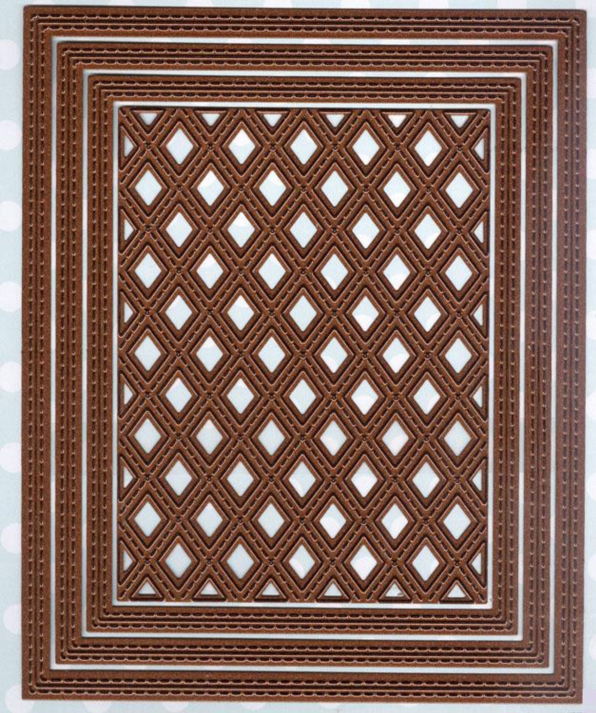 Shadow Boxes Collection Stitched Lattice Frames