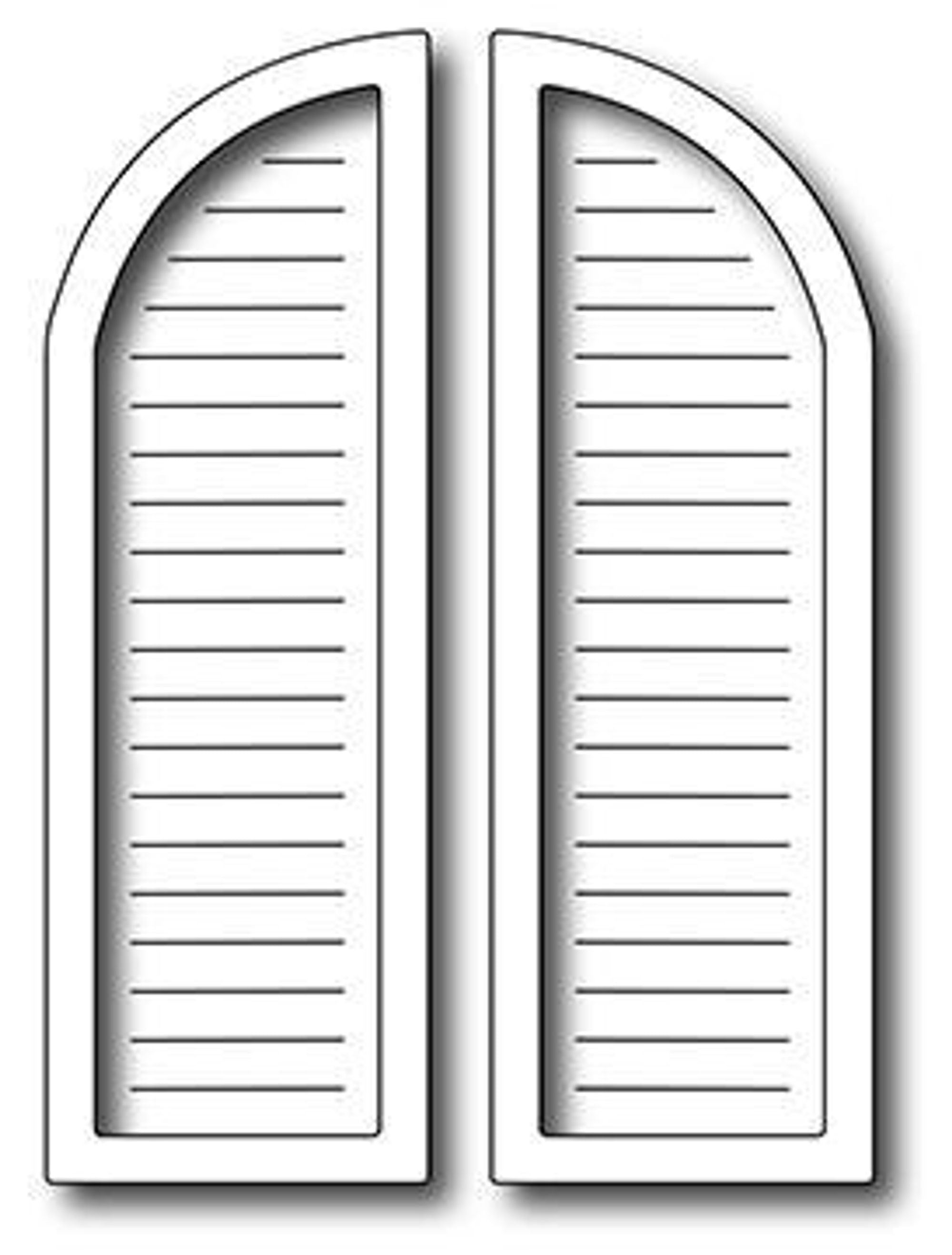 Frantic Stamper Precision Die - Arched Window Shutters