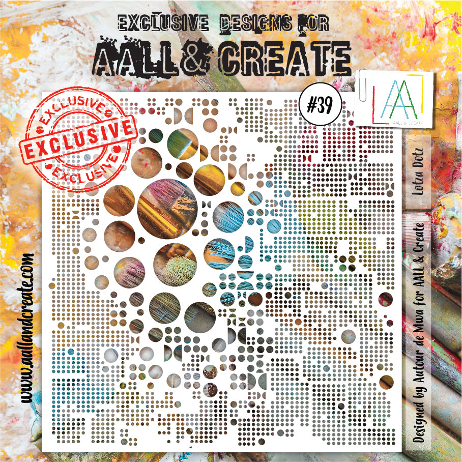 AALL and Create Stencil - 039 - Lotza Dotz