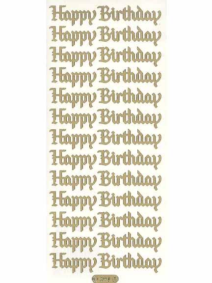 Deco Stickers - Happy Birthday