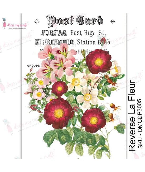 Dress My Craft Reverse Transfer Me - La Fleur