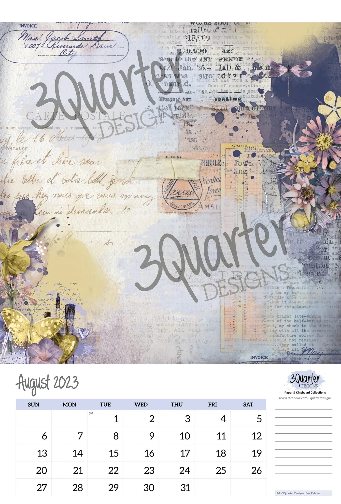 3Quarter Designs - 12 Months Of Crafting Calendar 2023