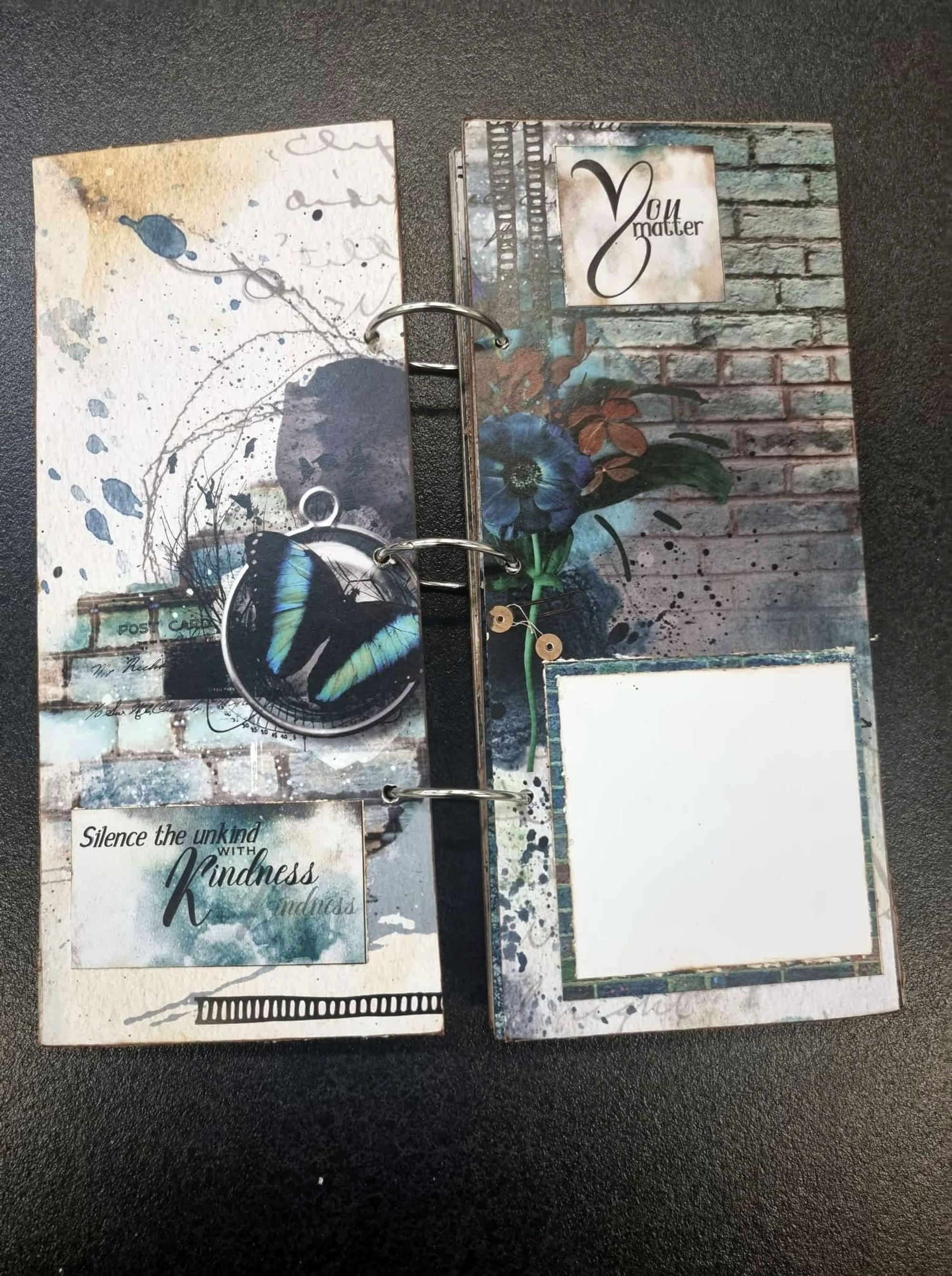 3Quarter Designs - Mini Album Base Kit - Urban Turquoise