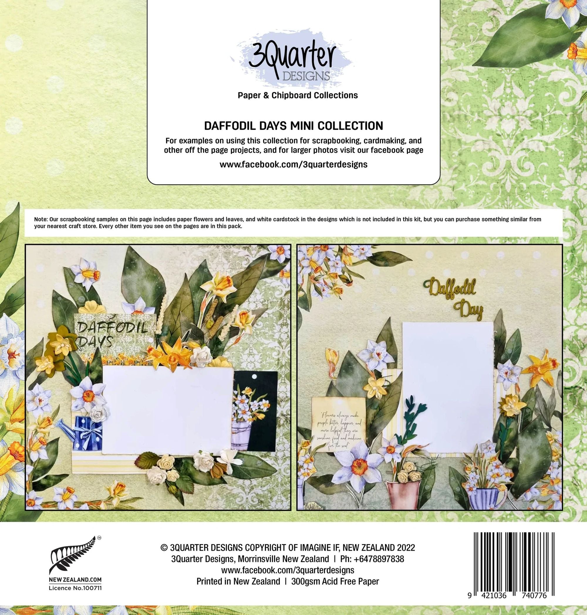 3Quarter Designs - Mini Scrapbook Collection - Daffodil Days