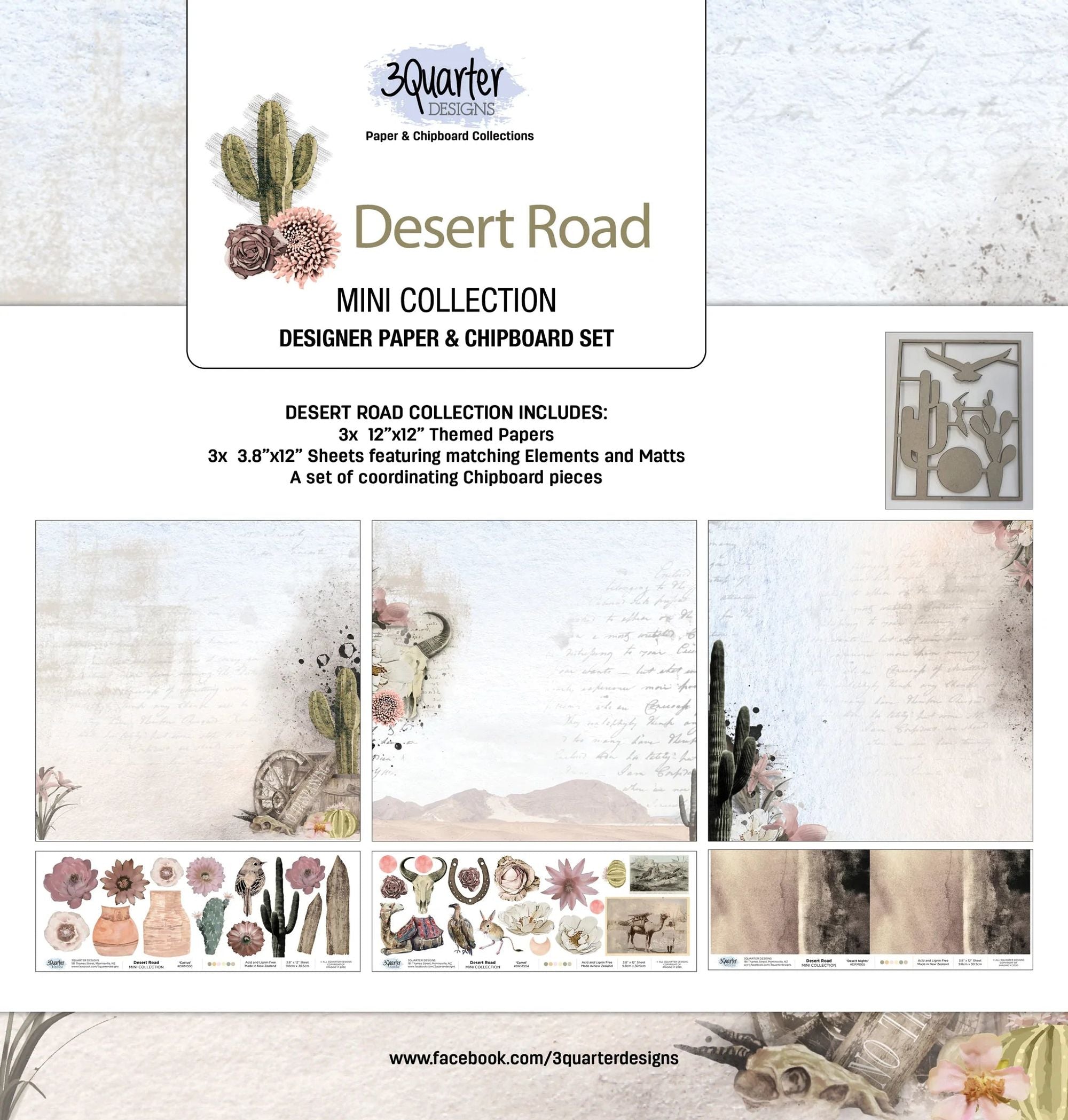 3Quarter Designs - Mini Scrapbook Collection - Desert Road