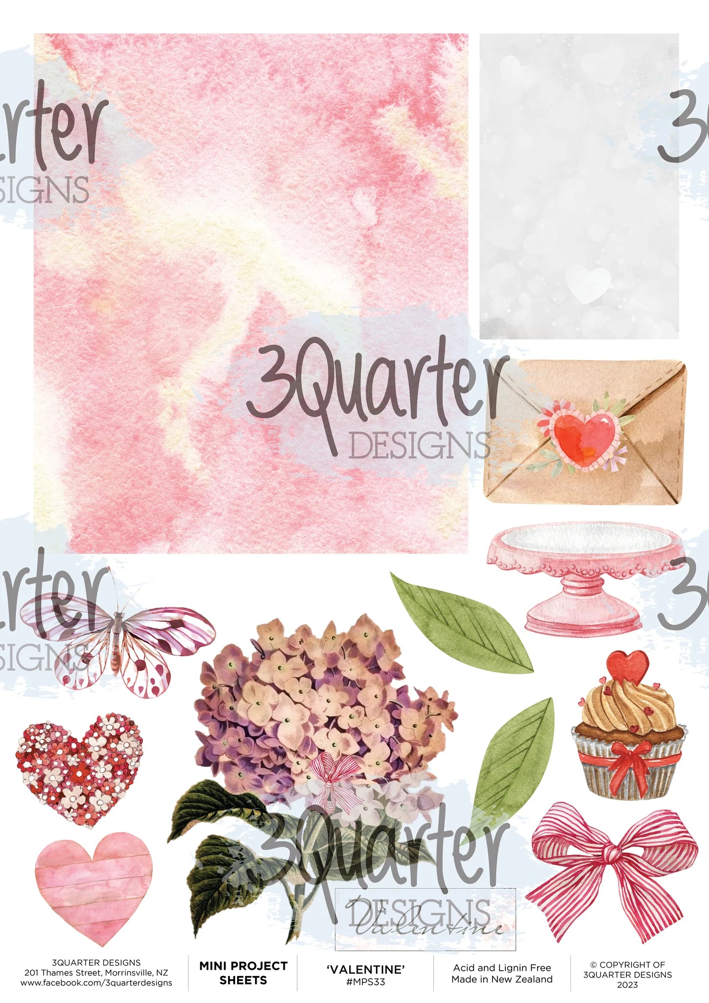 3Quarter Designs - Mini Project Sheet - Always Yours - Valentine