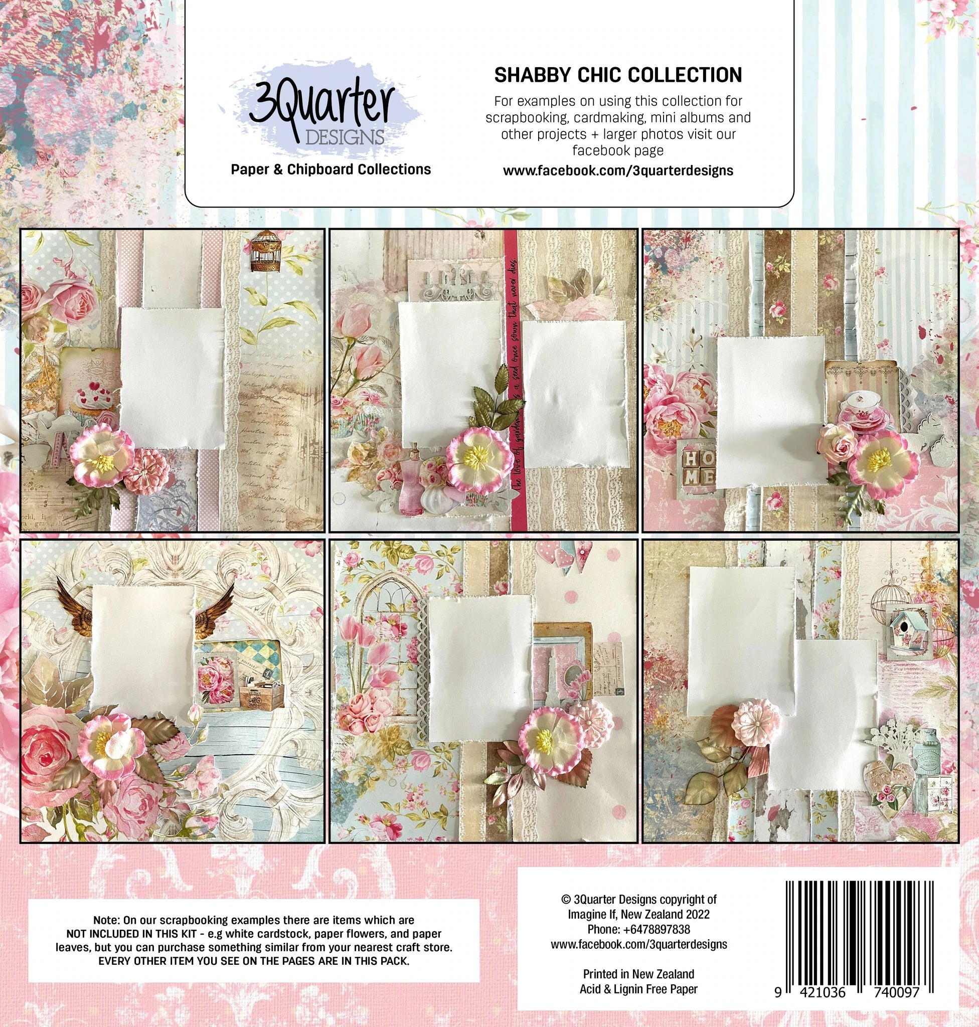 3Quarter Designs - Scrapbook Collection -  Shabby Cottage