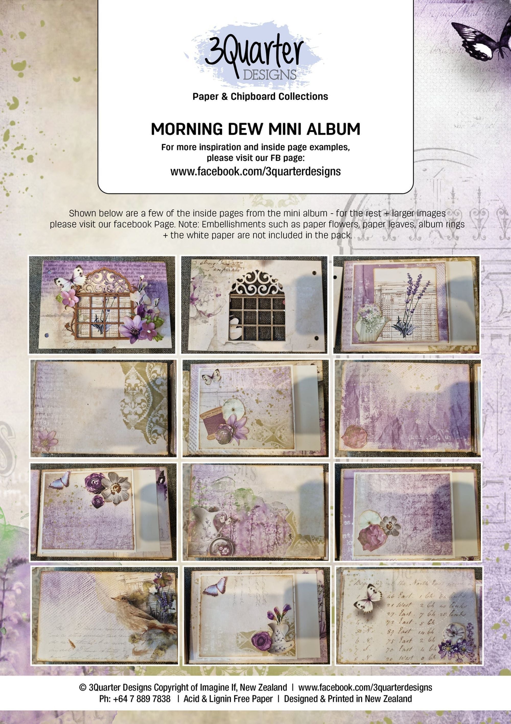 3Quarter Designs Morning Drew Mini Album Base Kit