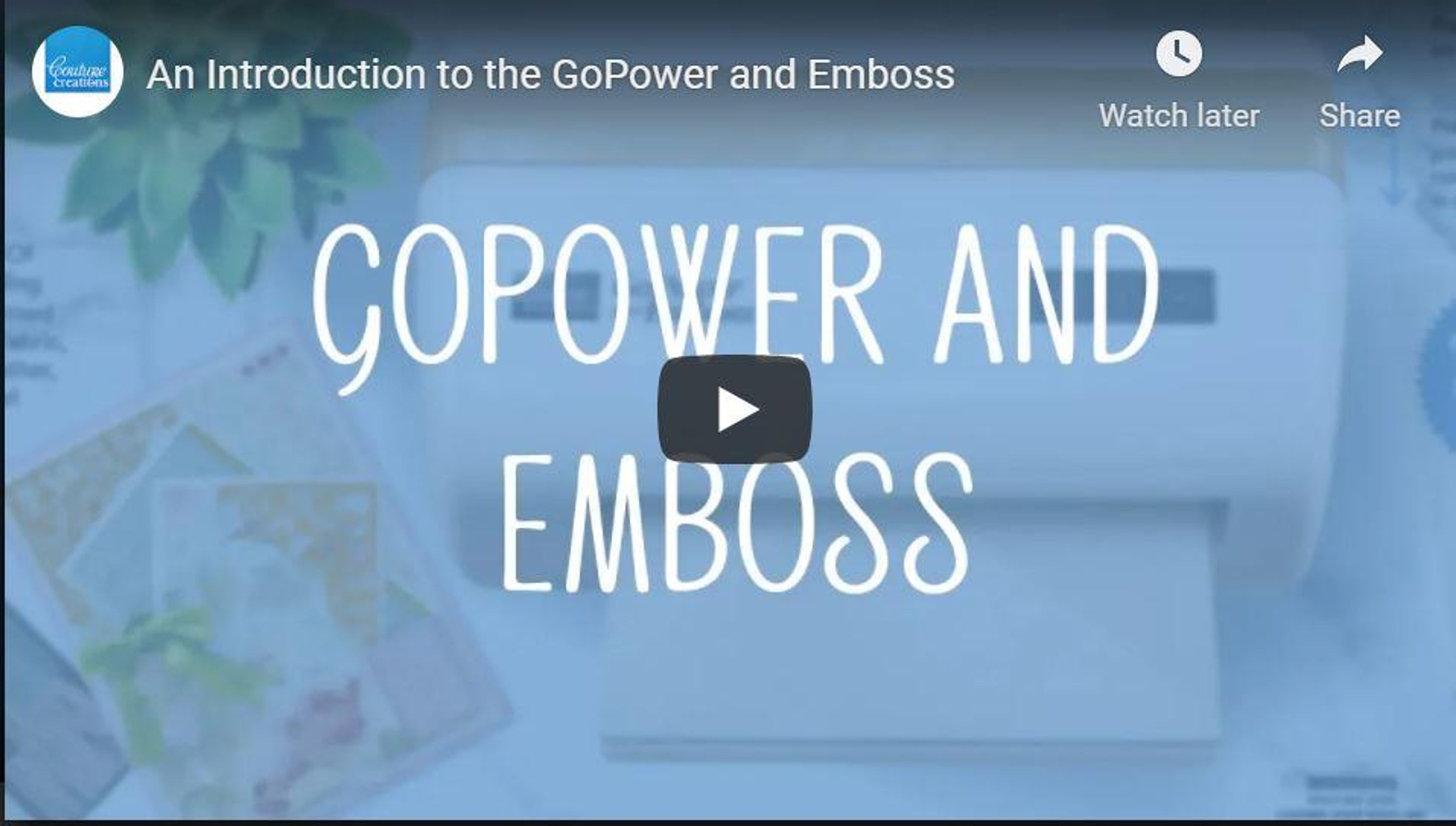 GoPower & Emboss Machine - Includes 30 Dies & 2 Embossing Folders